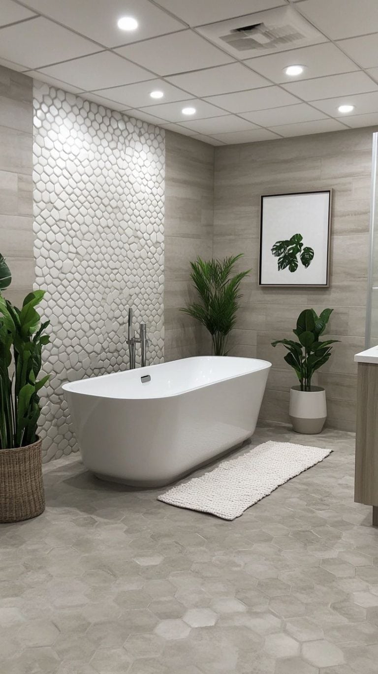 7 Bathroom Hexagon Tiles: Stylish Ideas for Floors, Walls, and Small ...