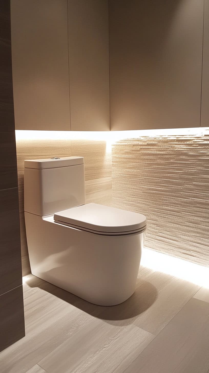 Modern half bath bathroom