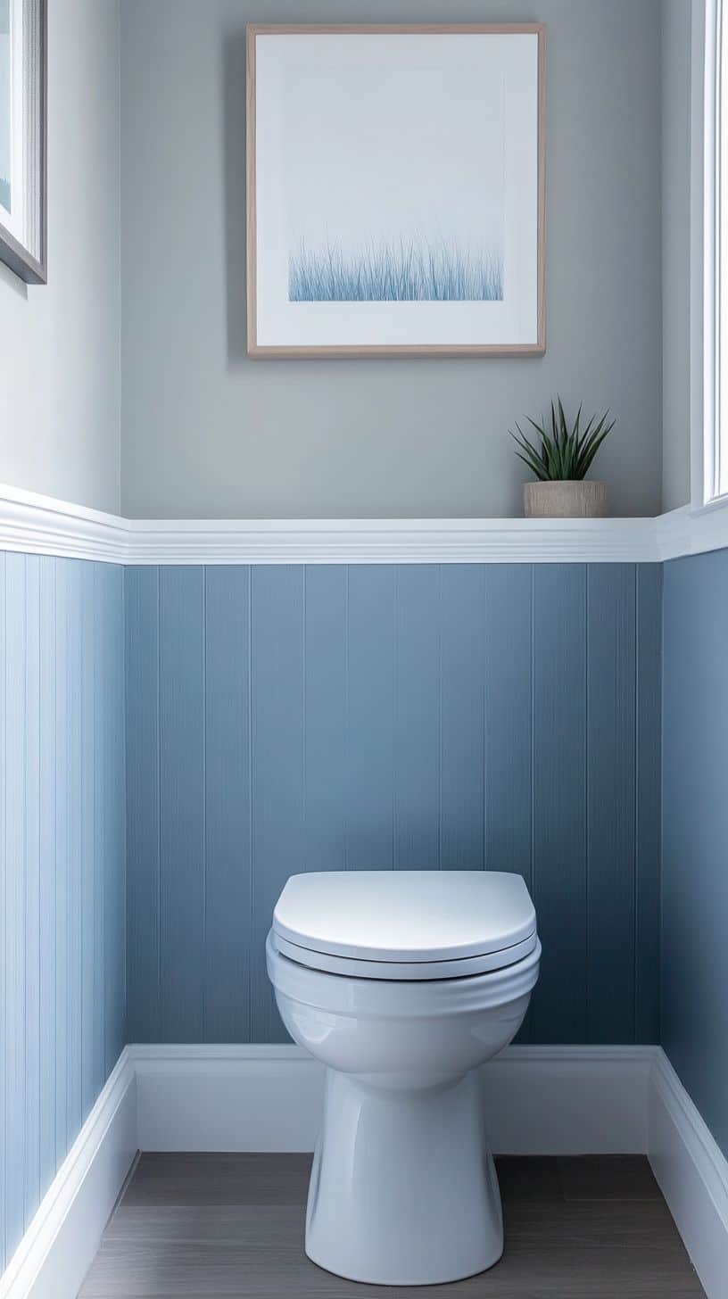 Narrow half bathroom