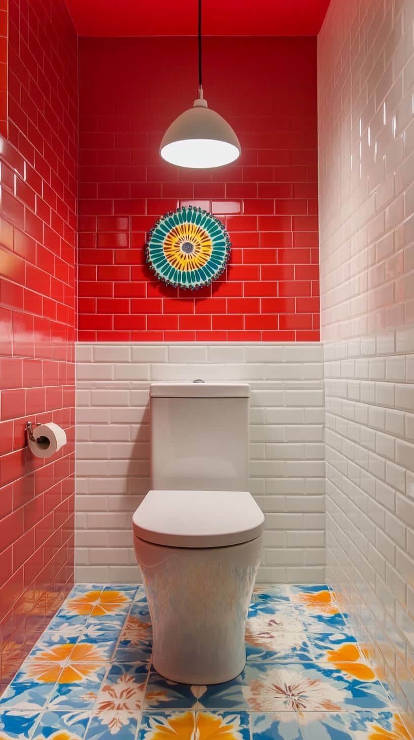 Small retro bathroom