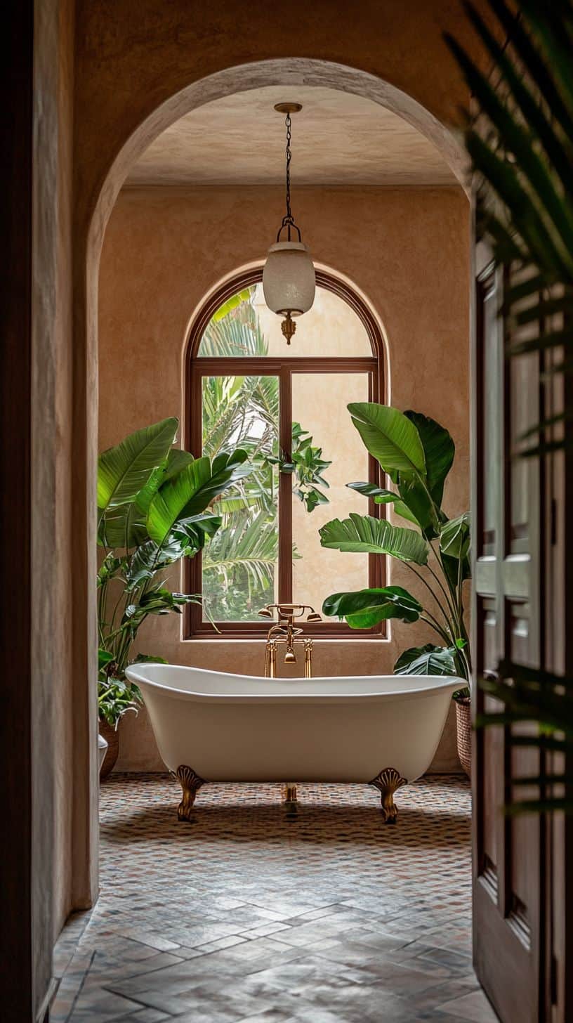 Spanish villa bathroom