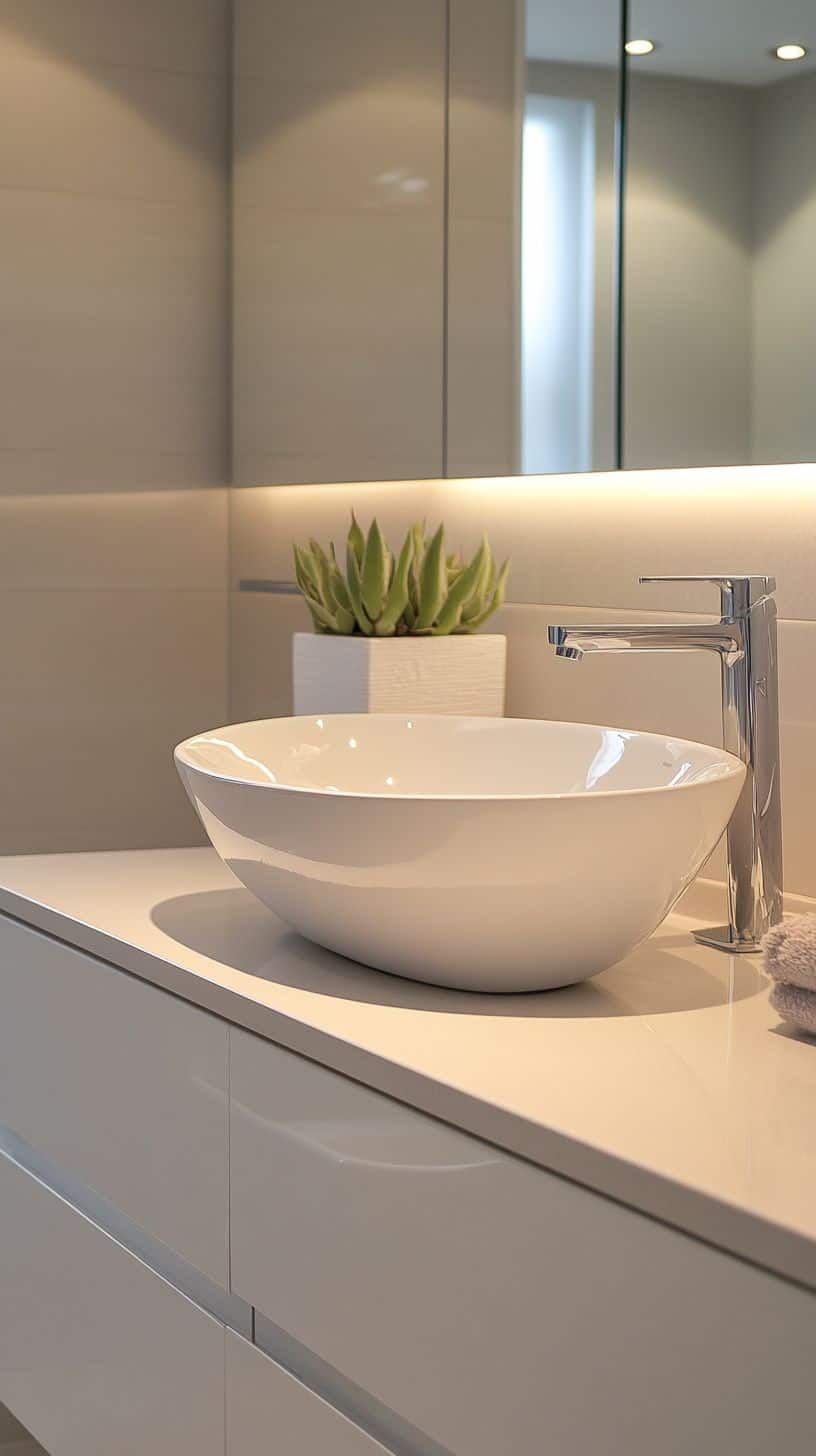 Ensuite bathroom with no bath