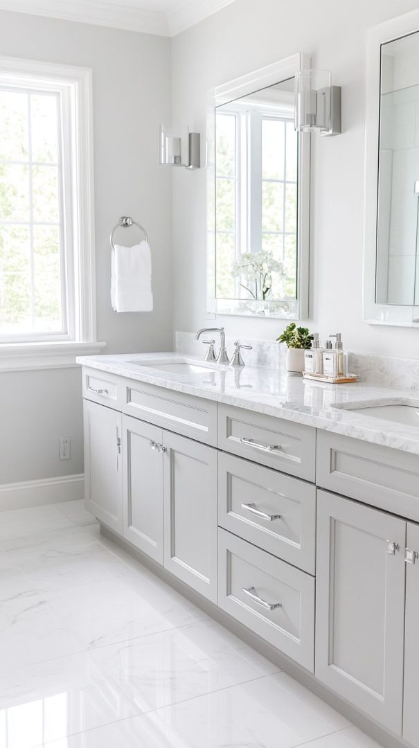35 Elegant Gray and White Bathroom Ideas for a Timeless Look — free download