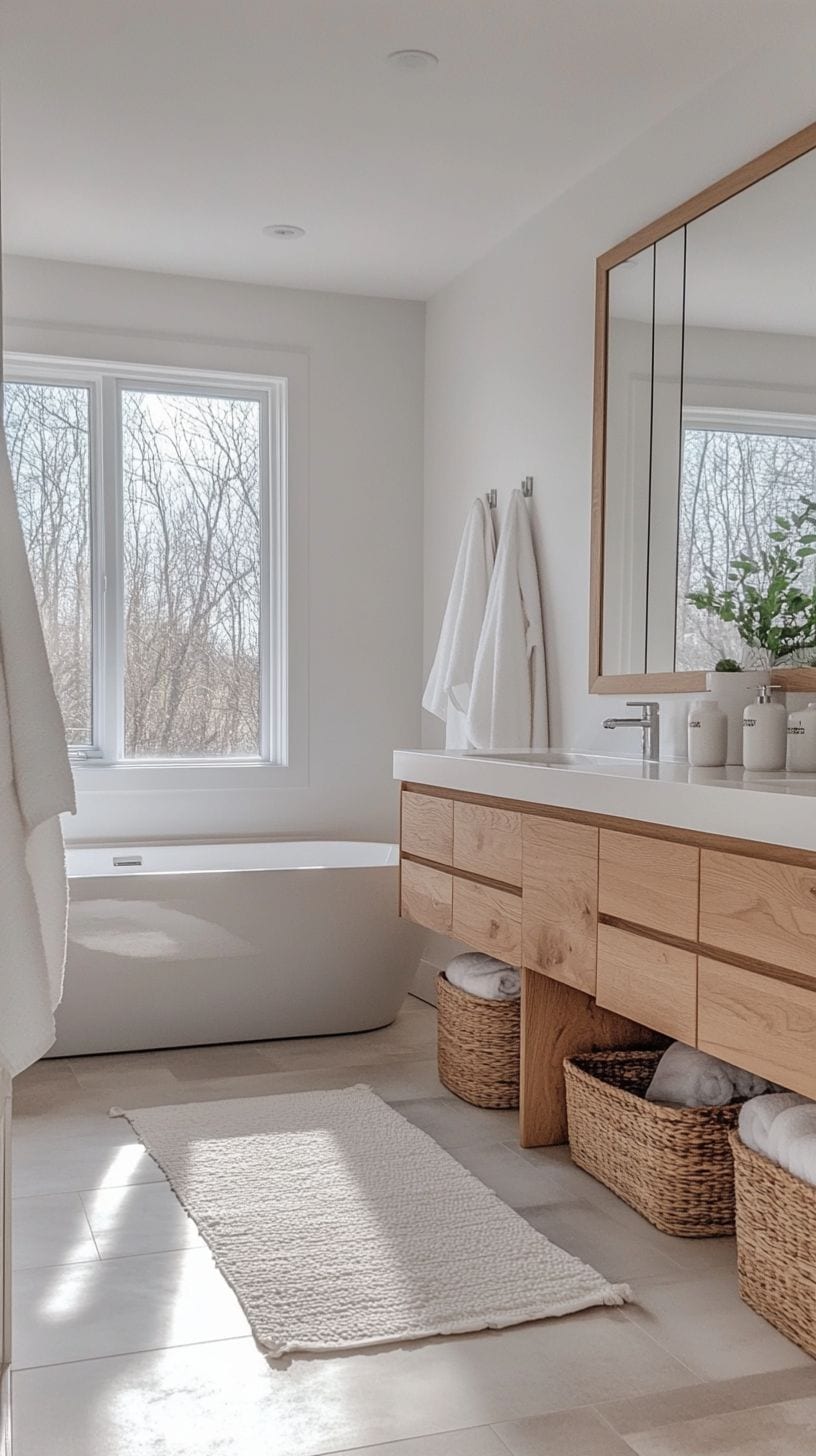 Minimalist swedish bathroom