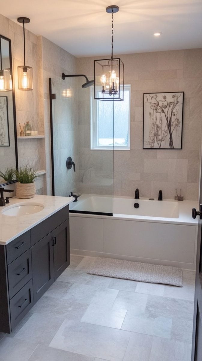Modern Meets Cozy: 13 Bathroom Tub Shower Combo Designs You’ll Love ...