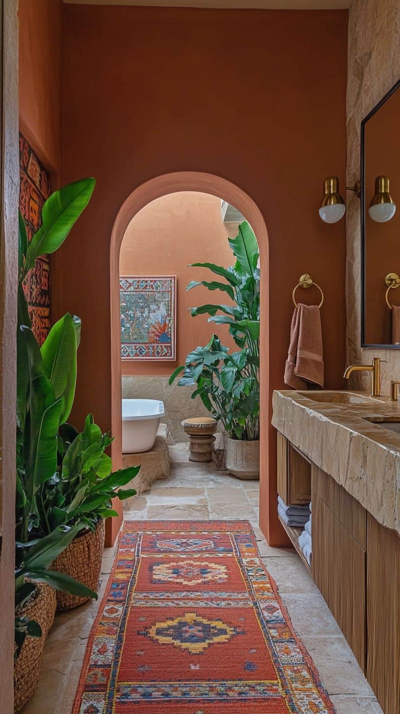 Spanish mexican bathroom