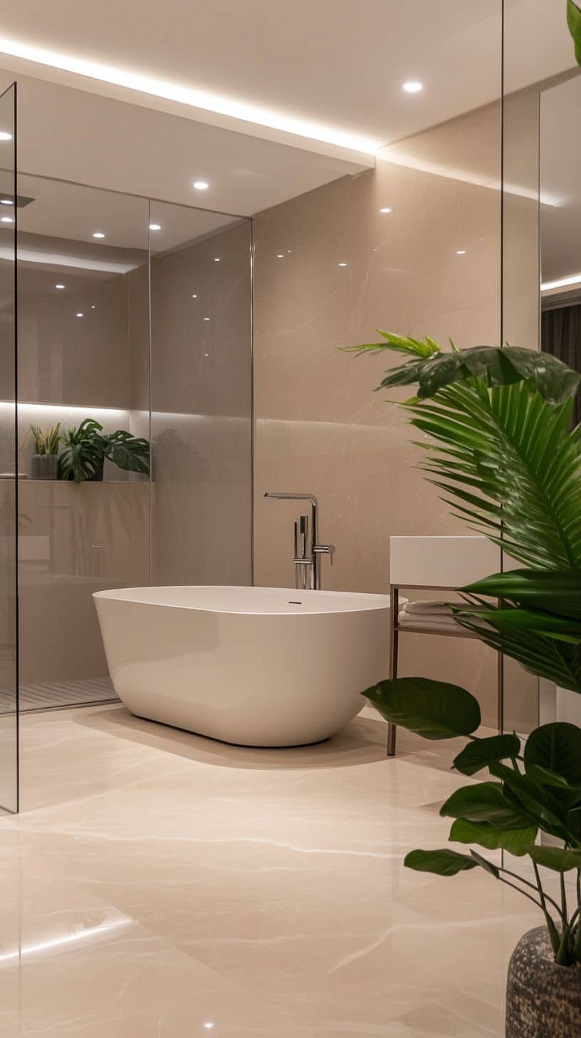 Hotel suite bathroom