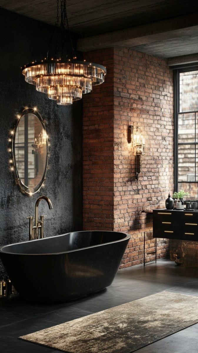 13 Industrial Bathroom Ideas: From Modern Chic to Rustic Boho Vibes ...
