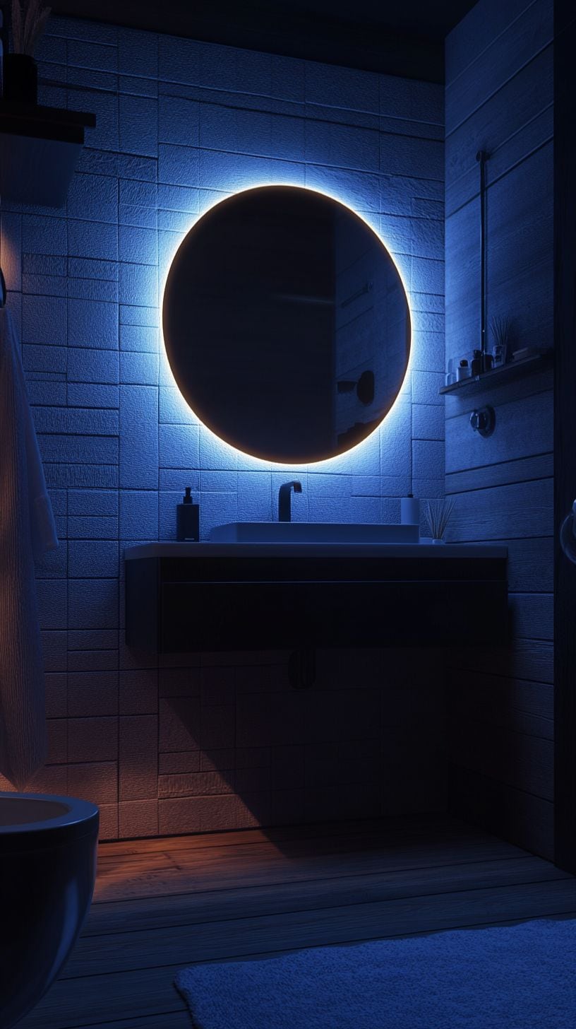 Tiny bathroom with no window