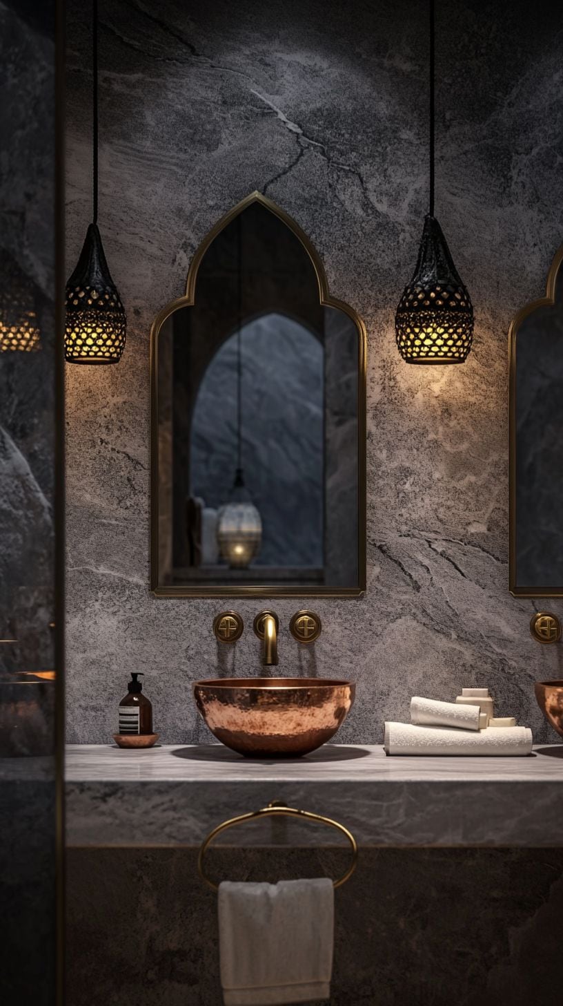 Turkish bathroom with accessories