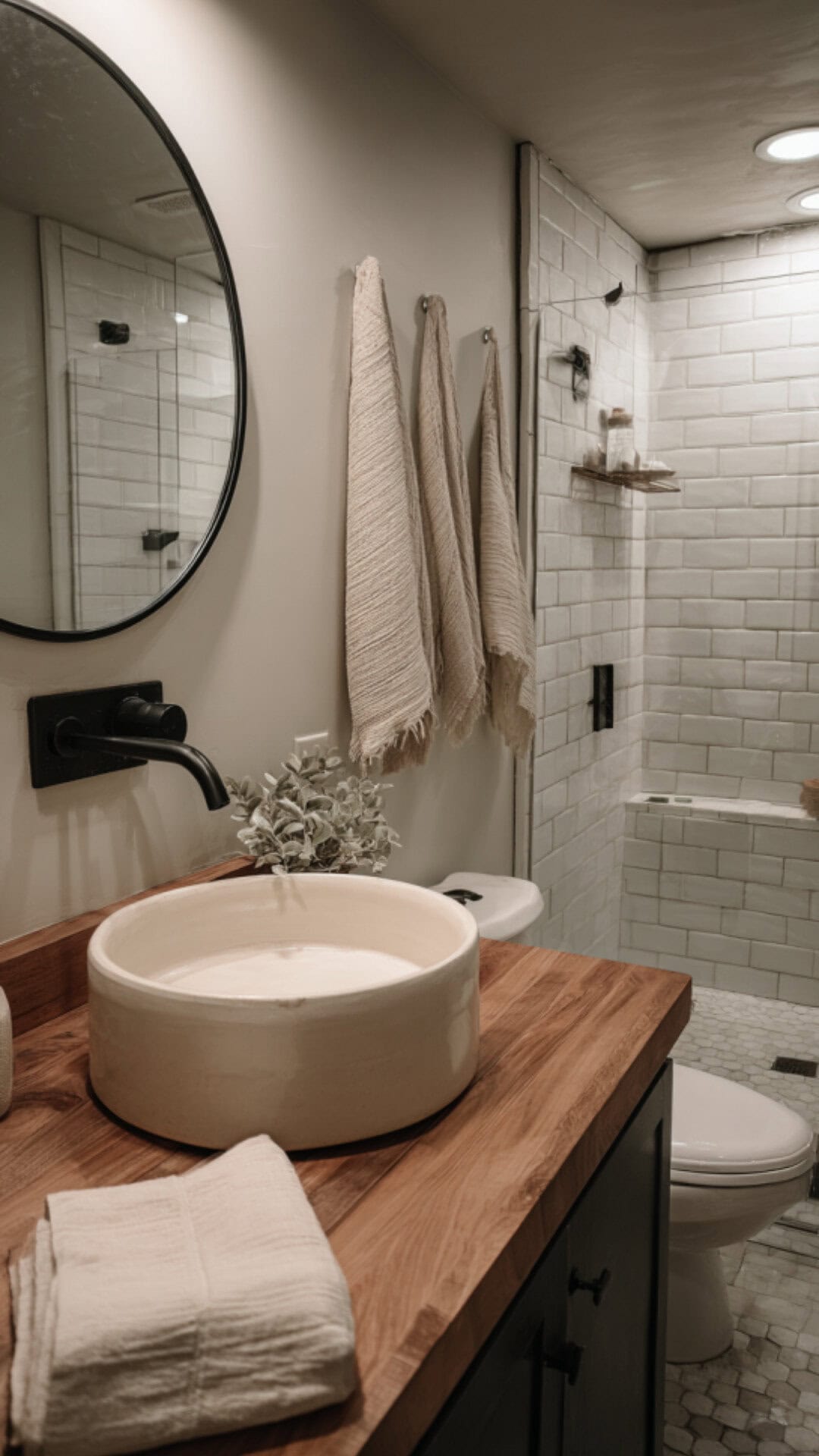 Small Bathroom with a Stylish Basin and Vanity