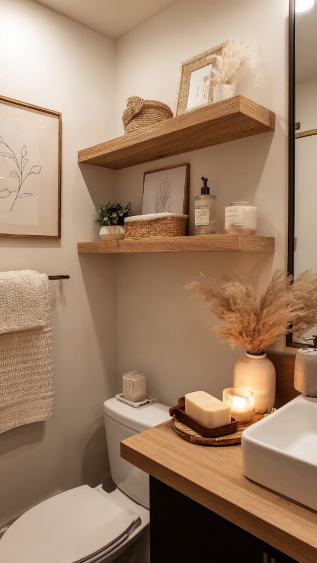 Half Bathroom with Simple Yet Impactful Decor