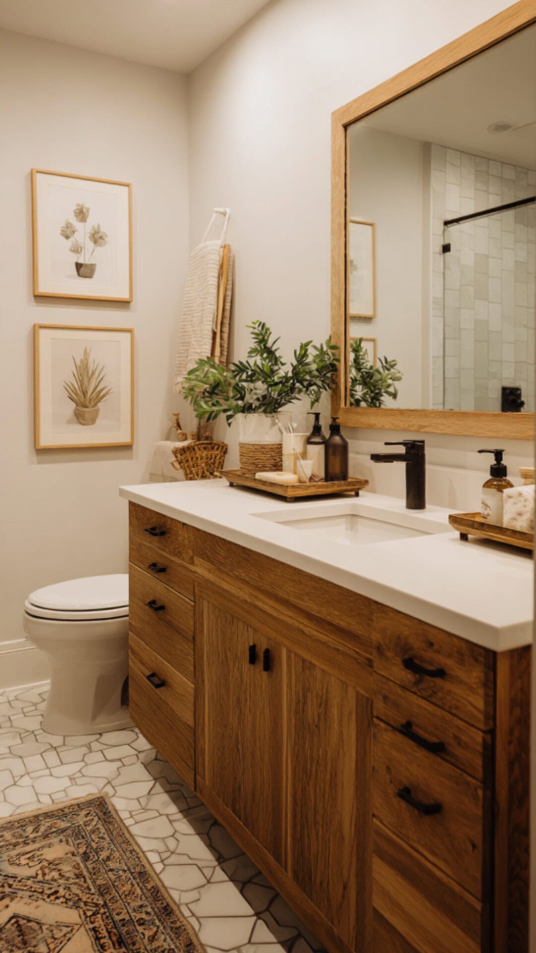 Bathroom Vanity with Thoughtful Decor