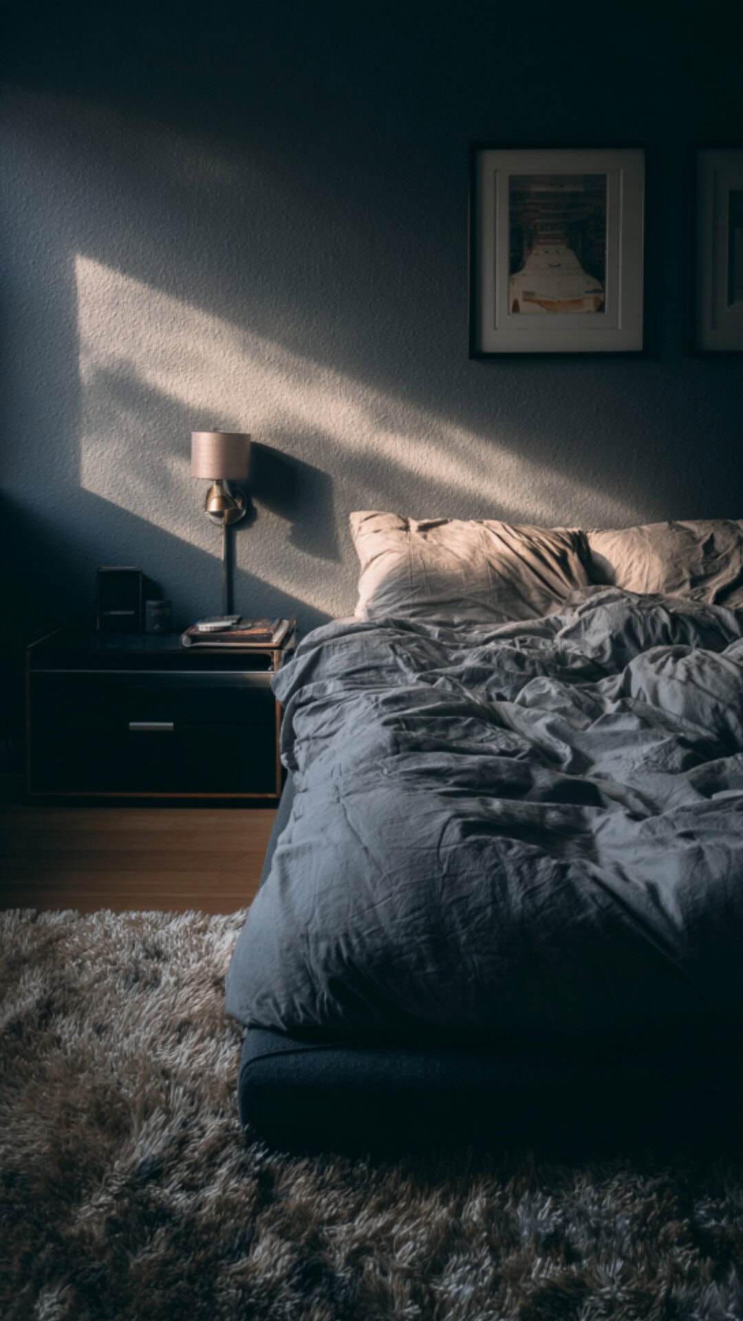 modern luxury bedroom dark