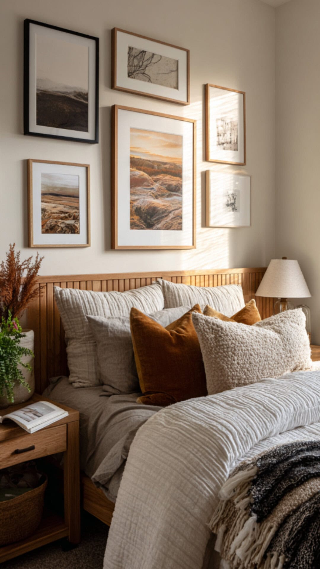 Guest Bedroom with Artwork Decor
