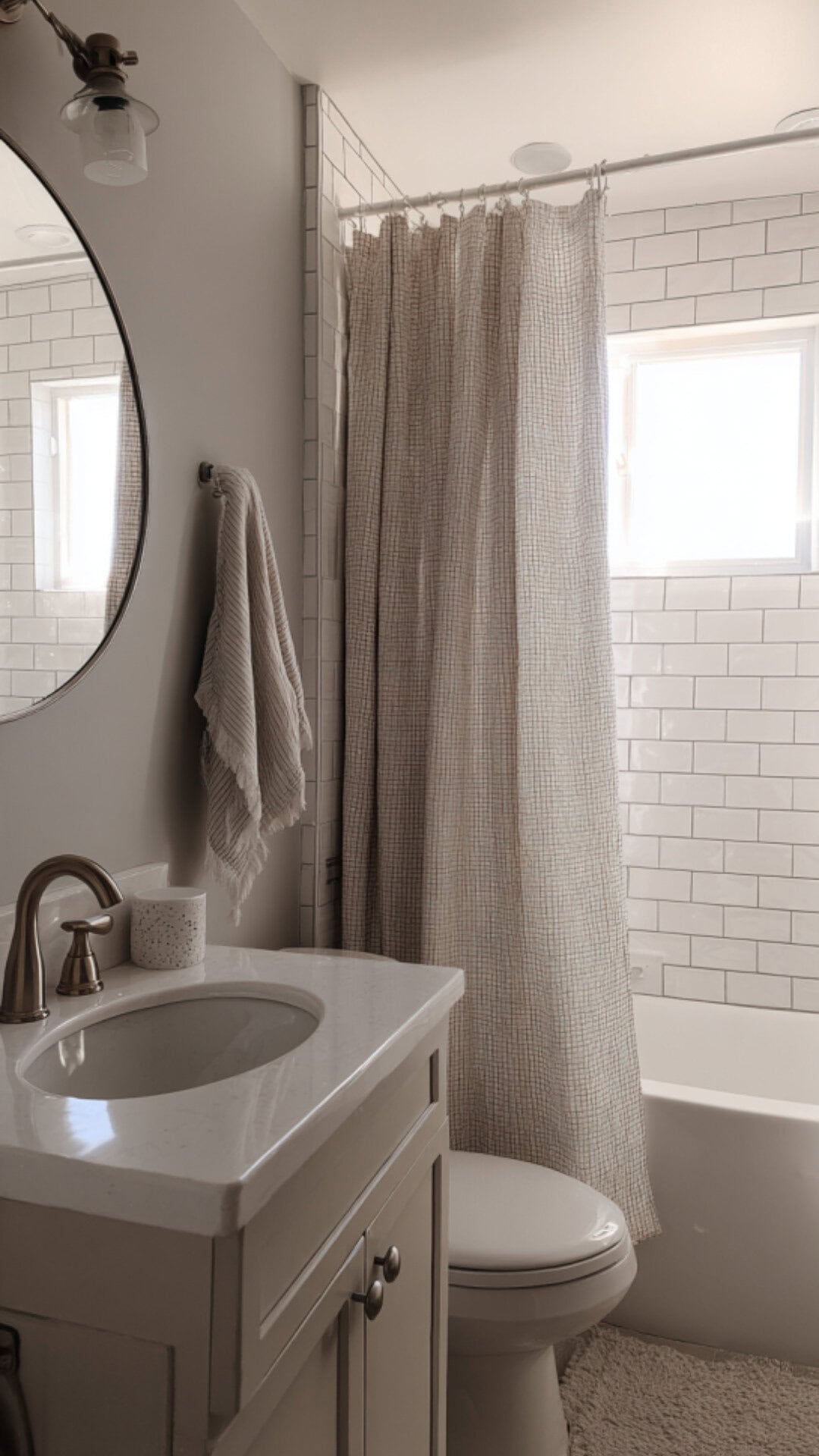 Guest Bathroom with Bathtub and Shower Combo