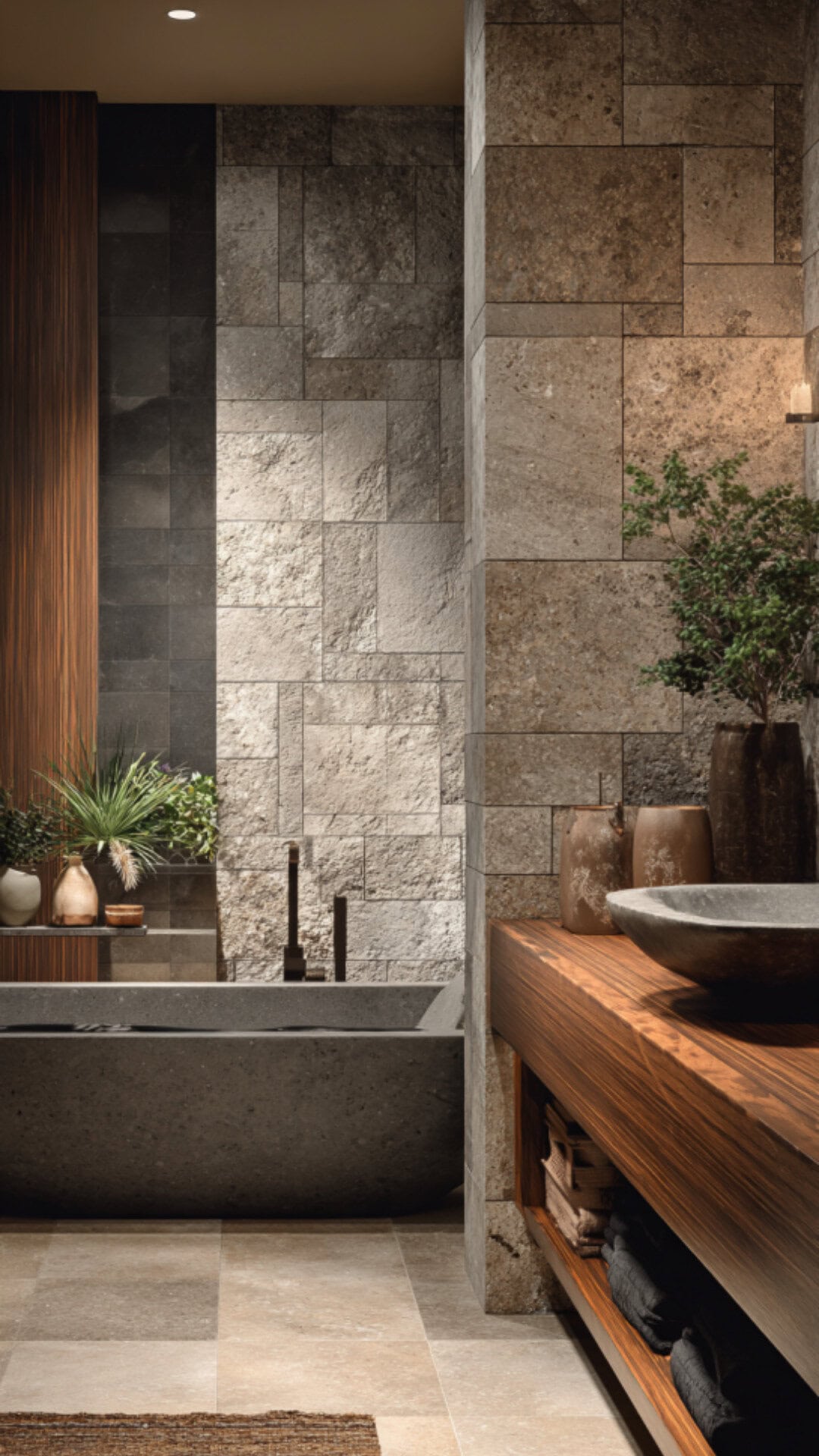 Earthy Modern Luxury Bathroom Inspirations
