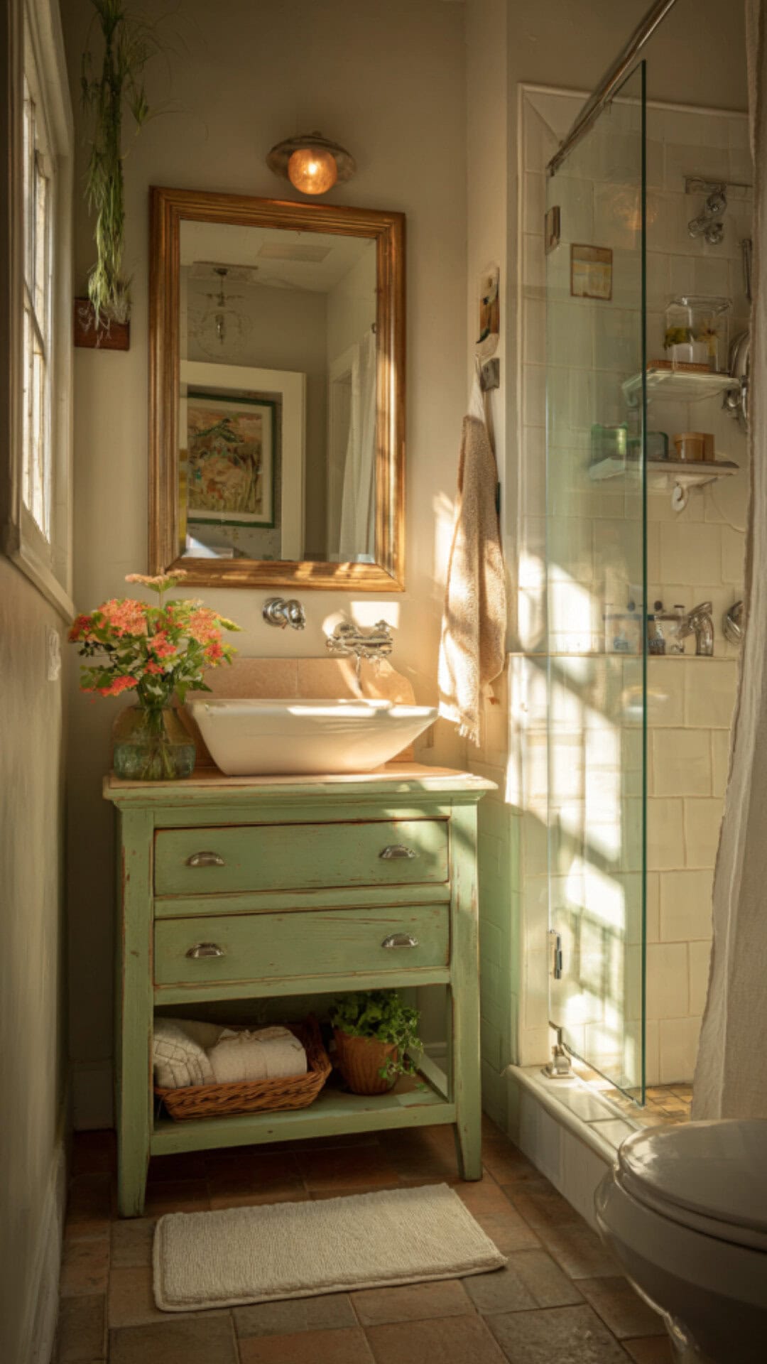 Bathroom Storage With a Dresser Feel
