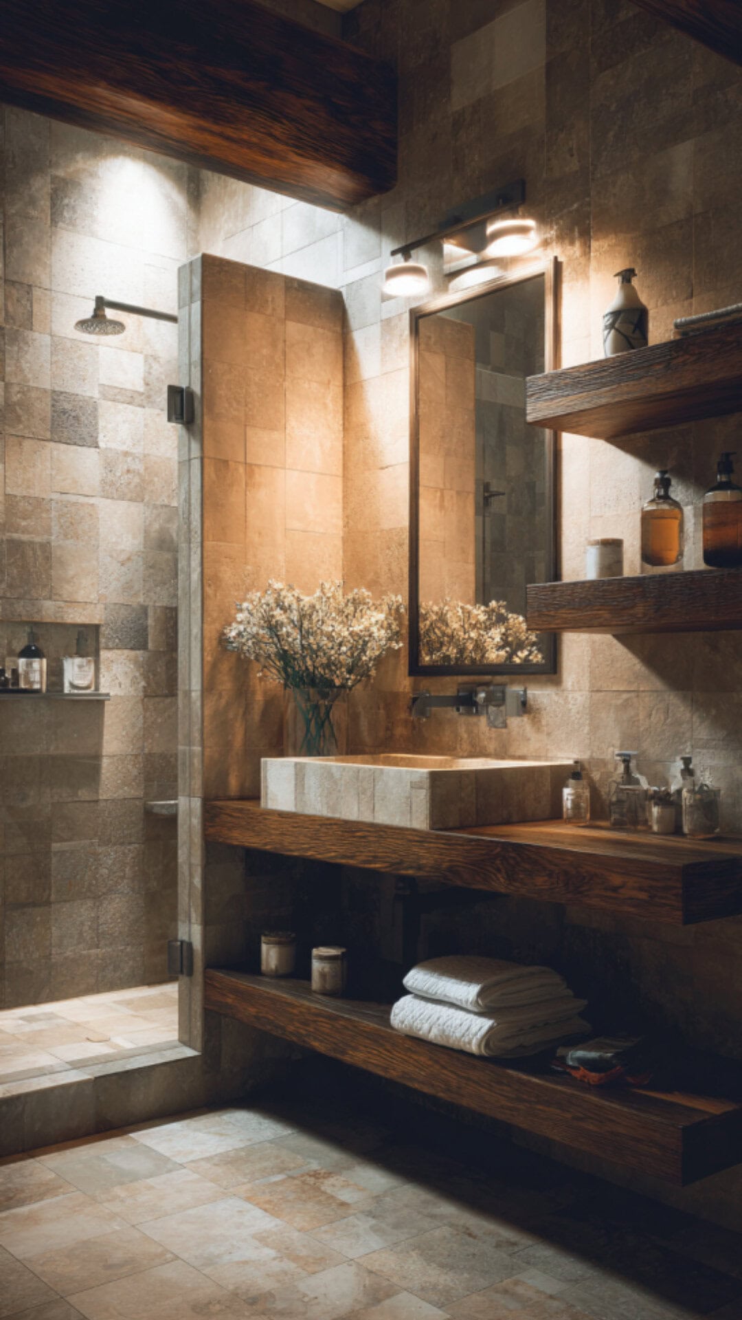 Floating Bathroom Shelves