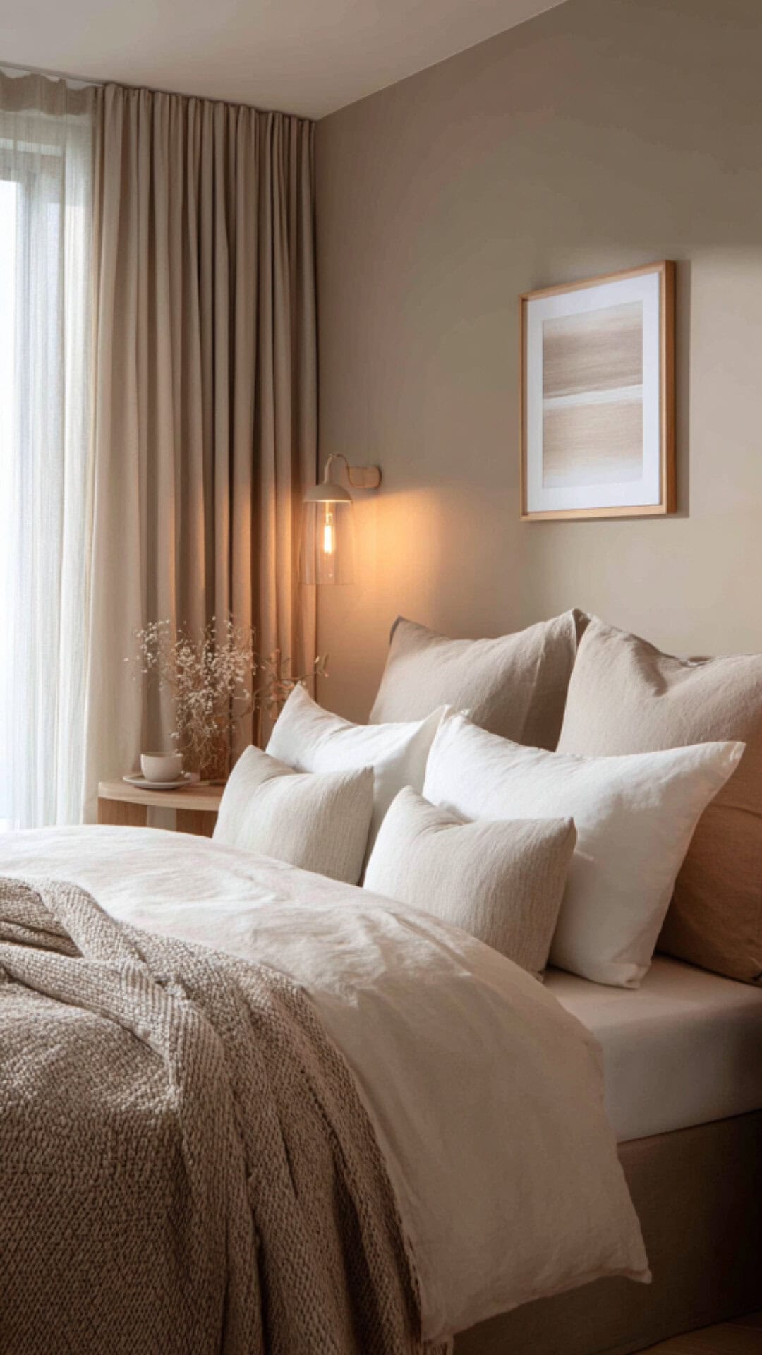 classy beige bedroom