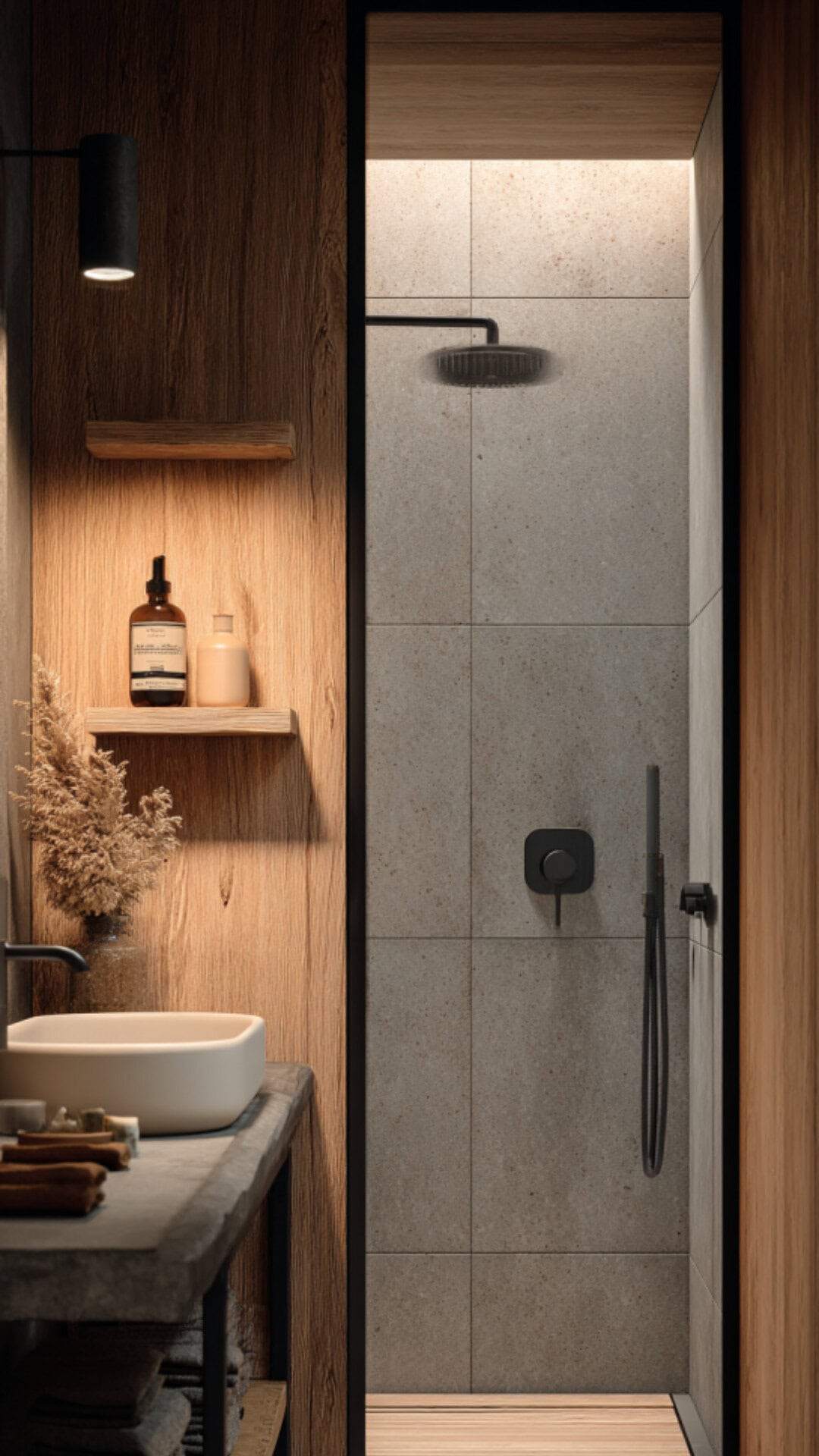 Japandi Aesthetic Bathroom Vision