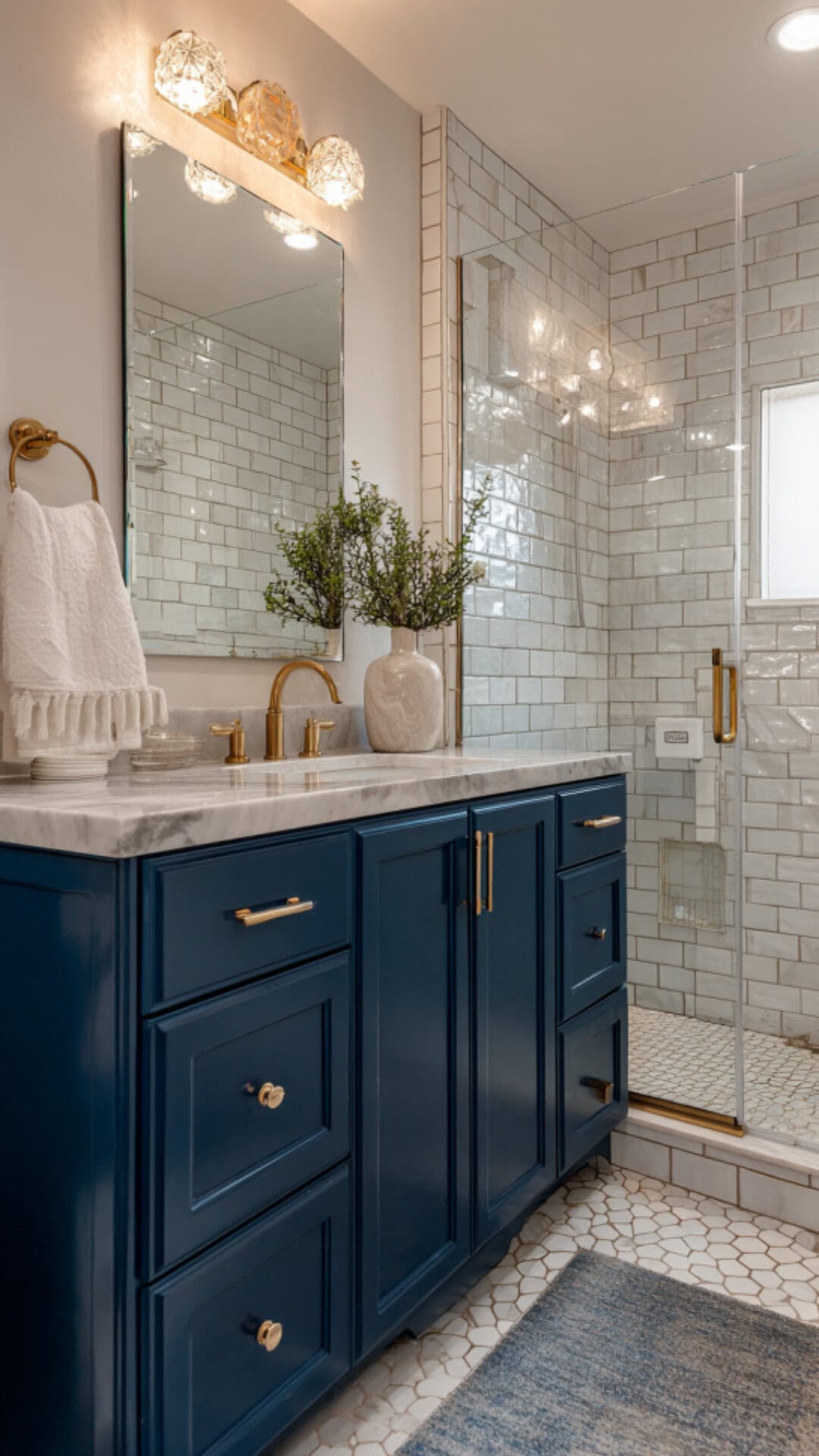 Blue Bathroom Countertop Option