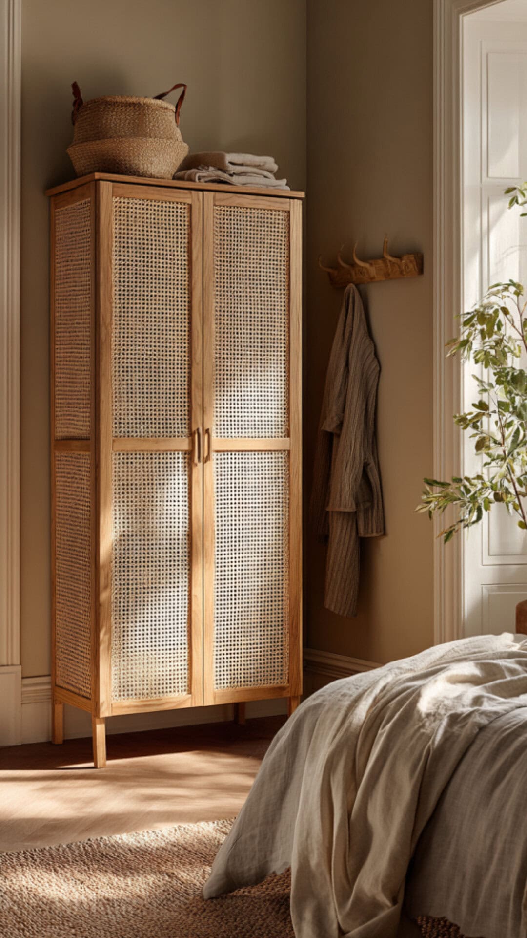 rattan wardrobe for bedroom