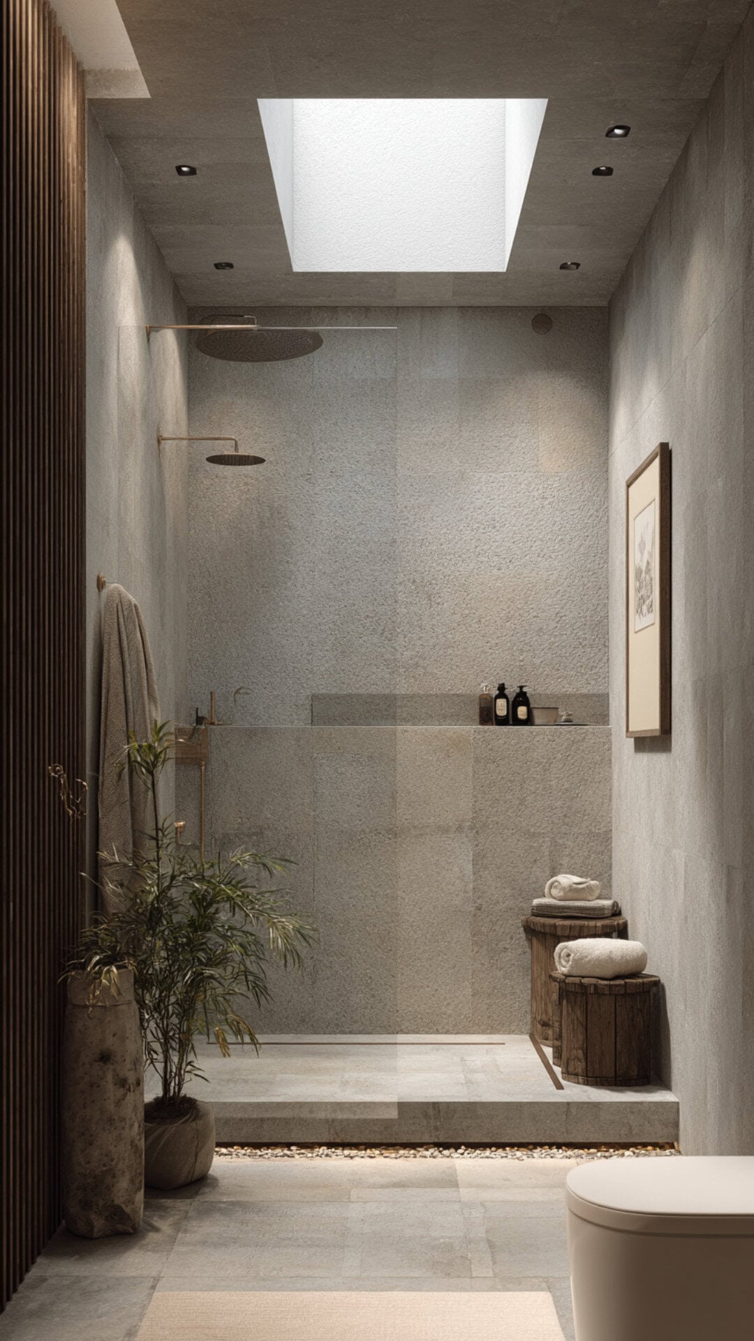 Japandi Bathroom Tile Texture Inspiration