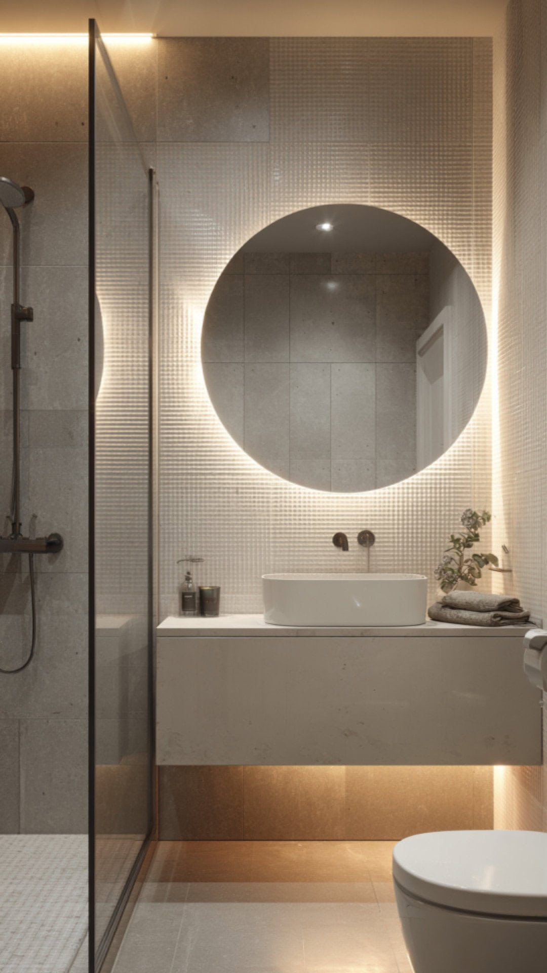 White Minimalist Bathroom