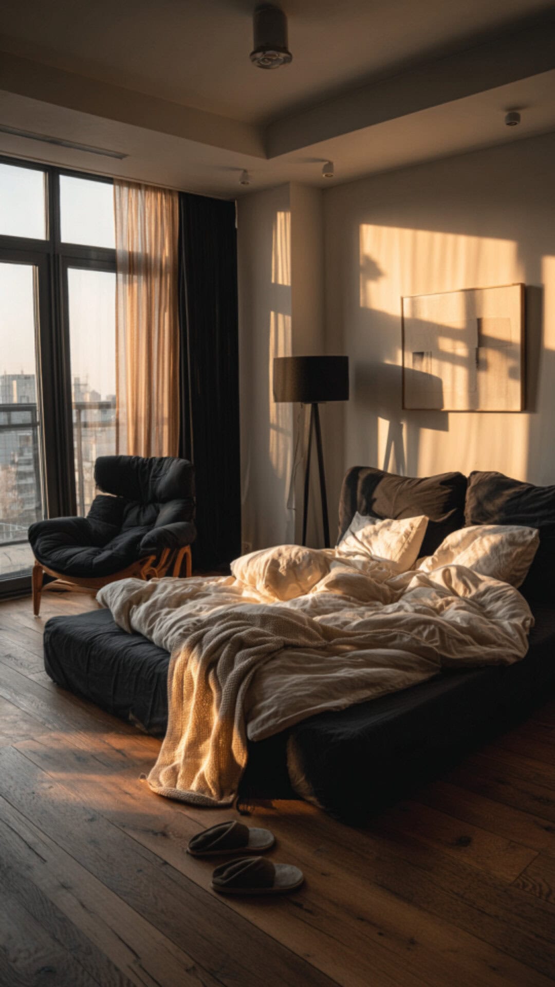 modern luxury bedroom black