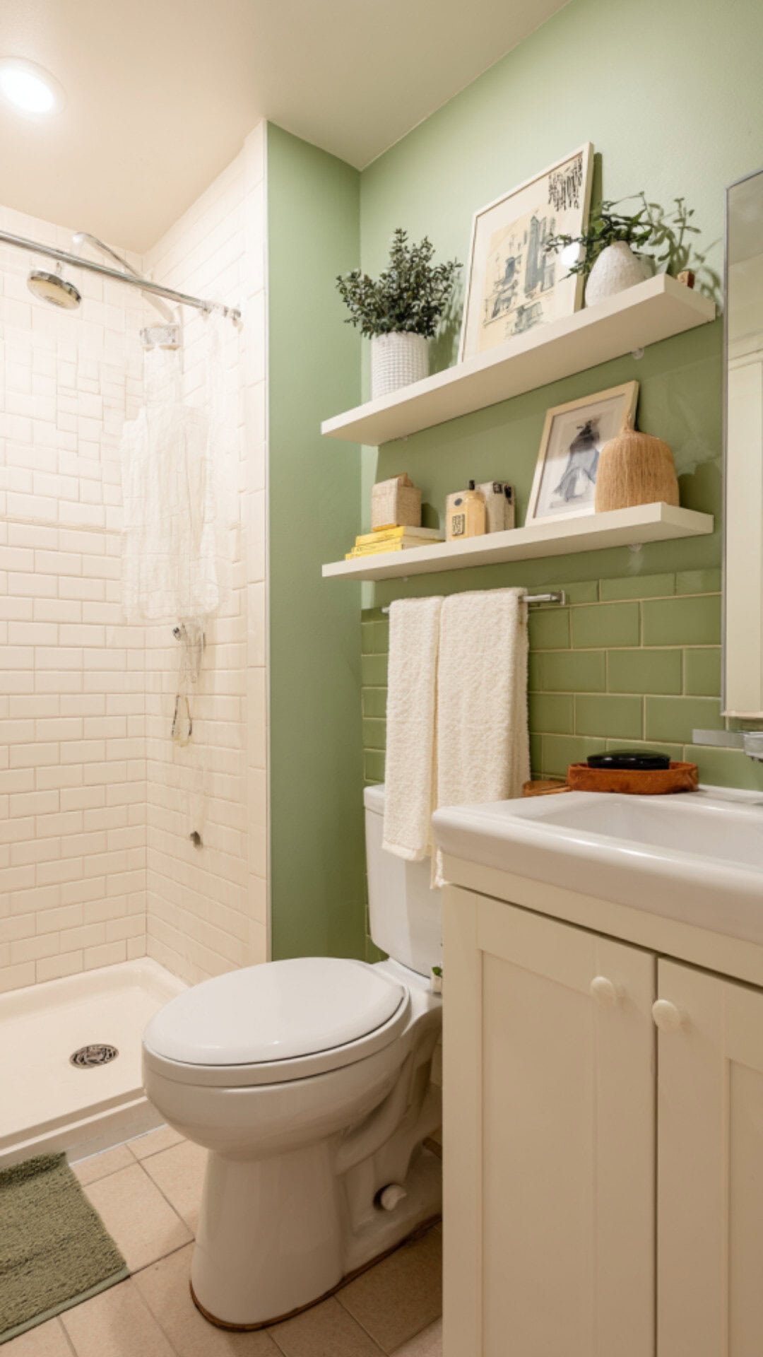 Guest Bathroom with Stylish Accessorie