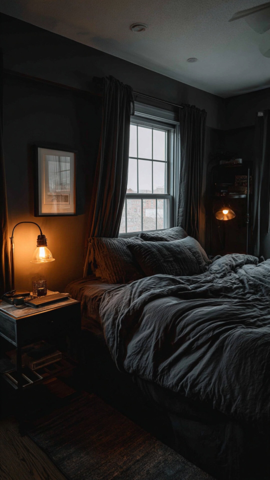 dark bedroom aesthetic