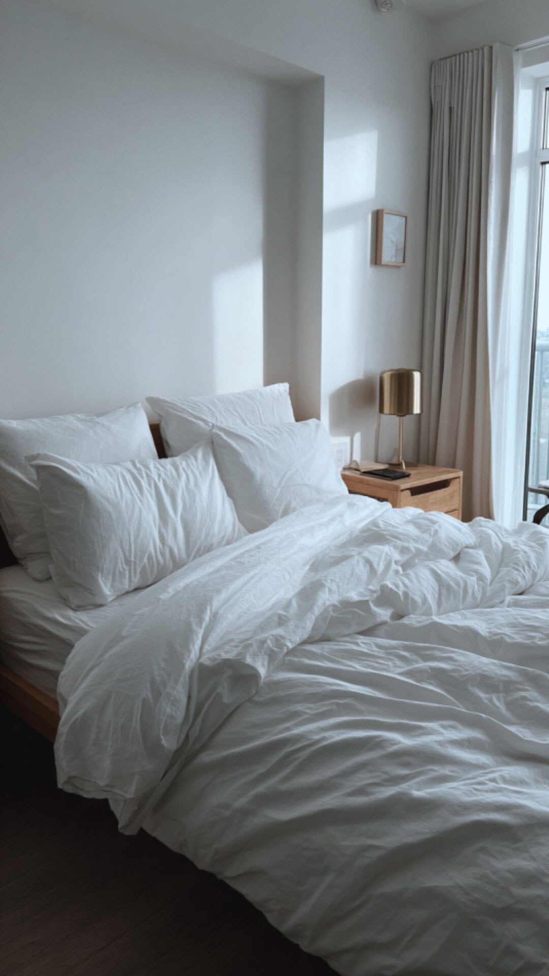 modern luxury bedroom white