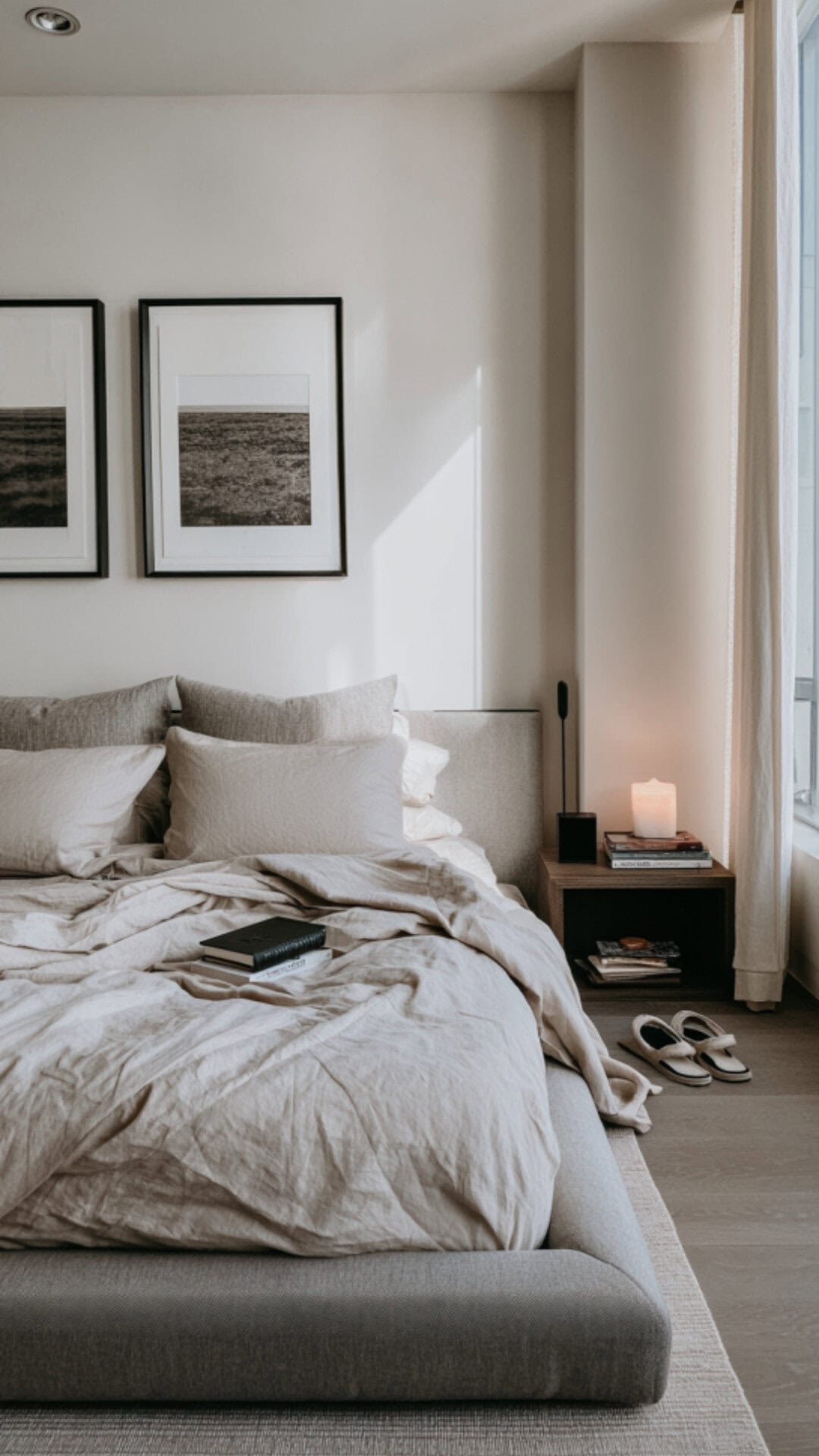 modern luxury bedroom aesthetic