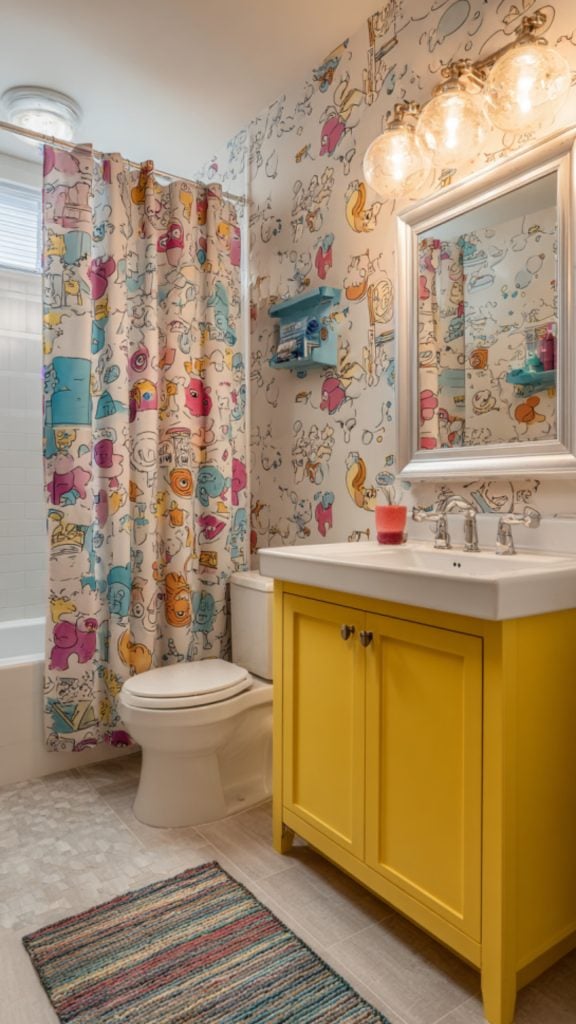 11 Fun & Functional Kids Bathroom Images