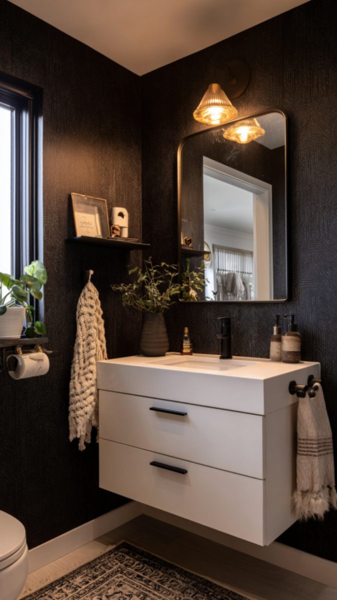 12 Stunning Black Bathroom Ideas - Glamorous Place