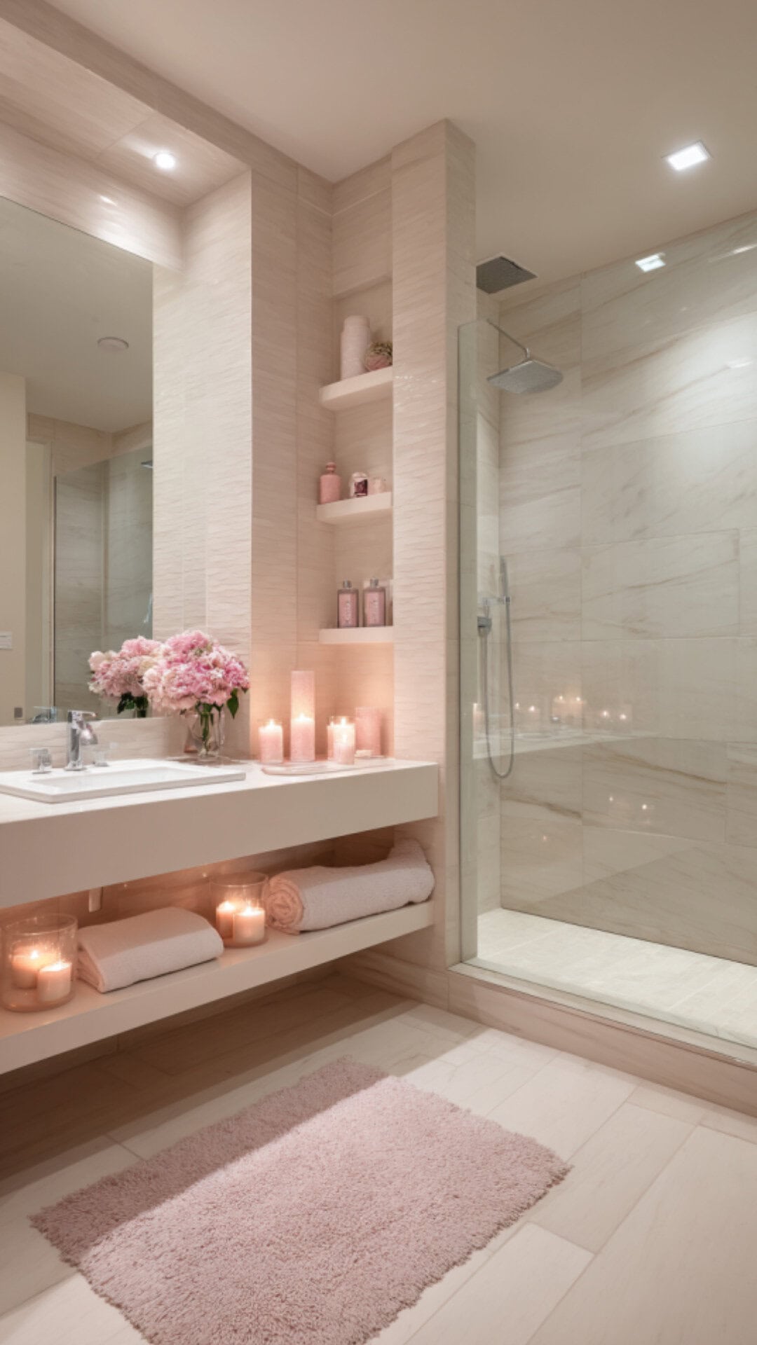 Pink Bathroom Accents