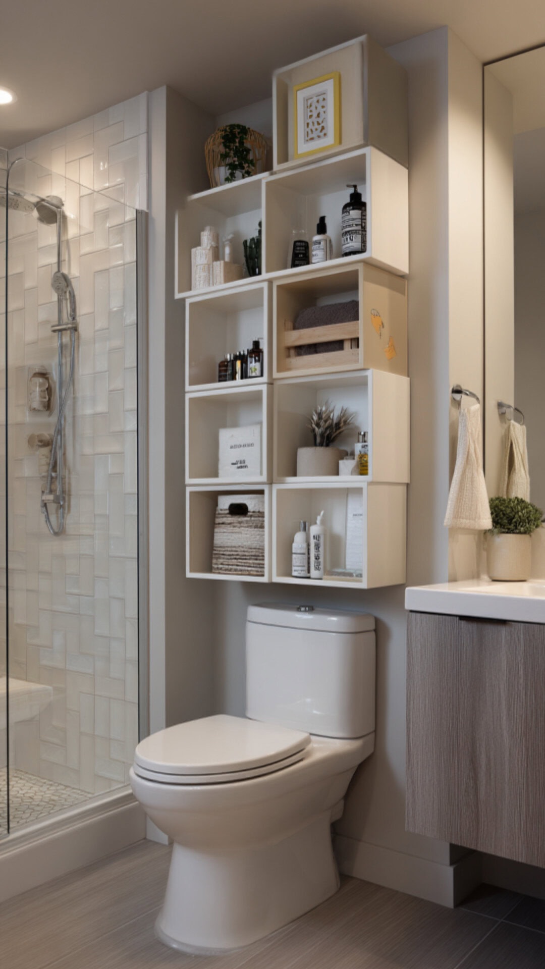 Bathroom Storage Above the Toilet