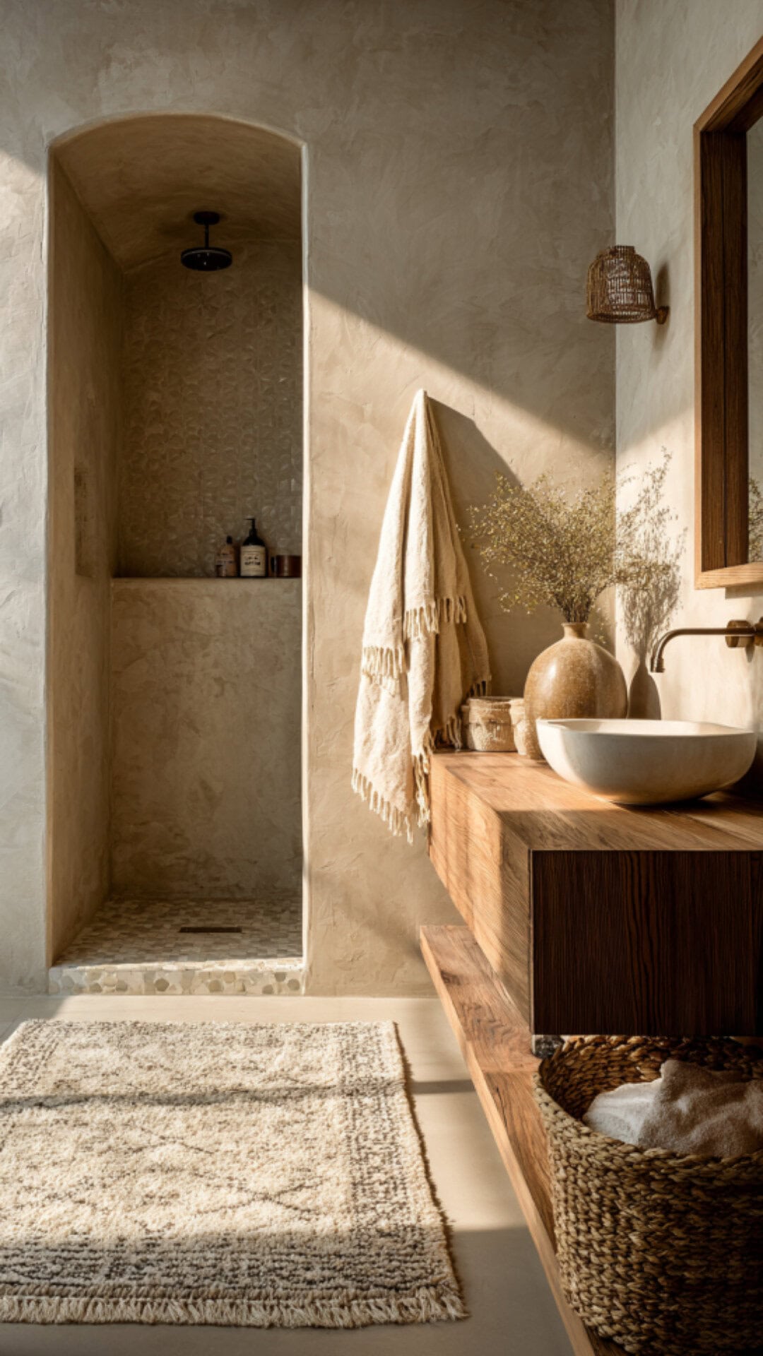 Boho Minimalist Bathroom