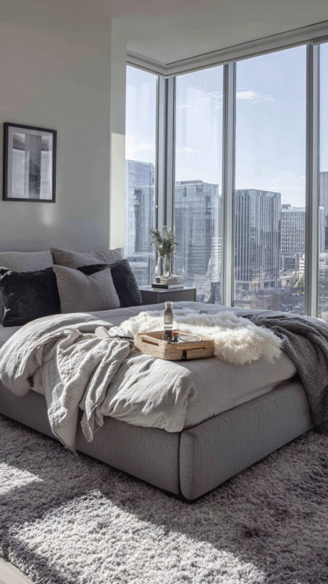 modern luxury bedroom apartment