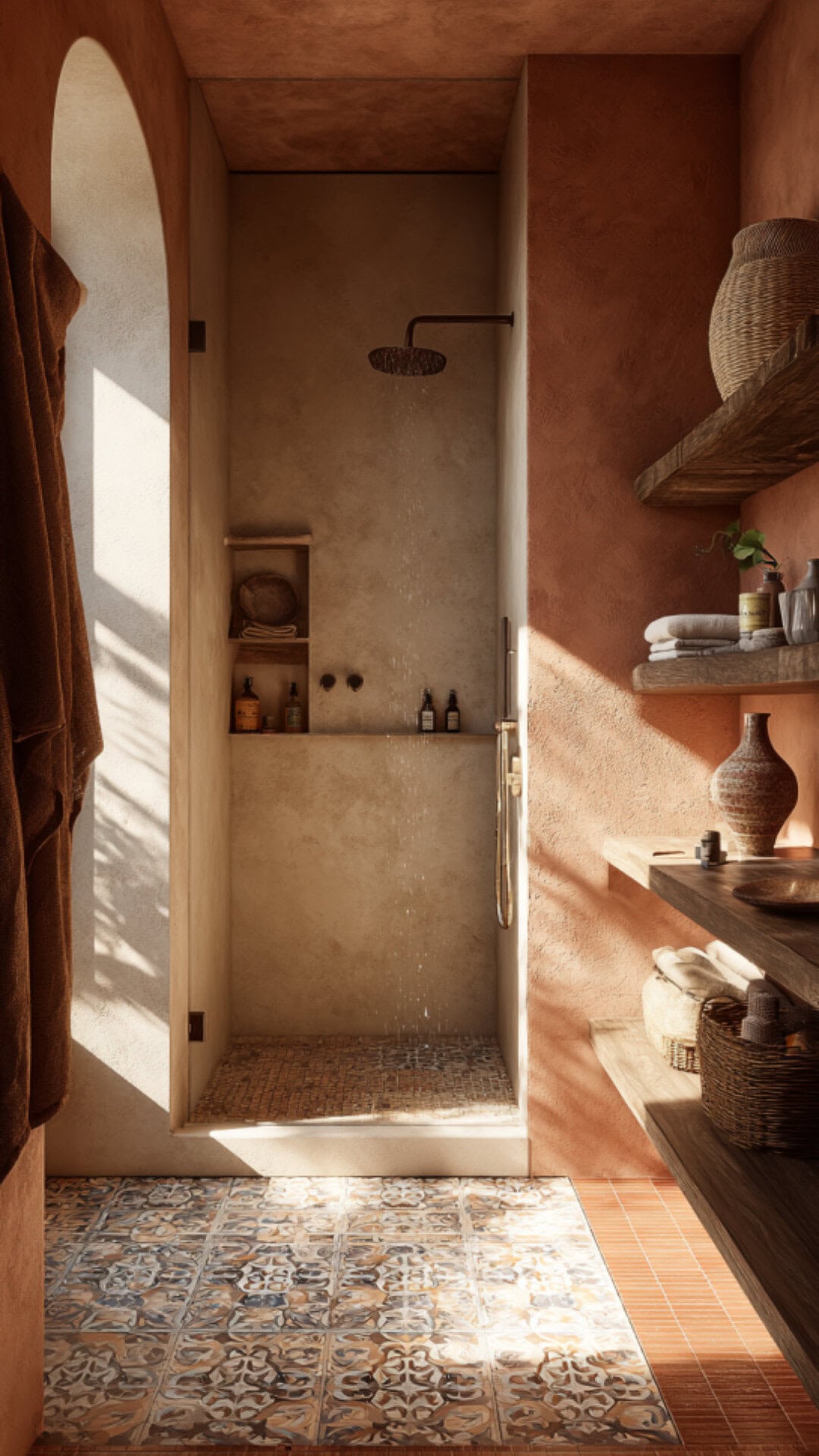 Boho Bathroom Color Scheme Option