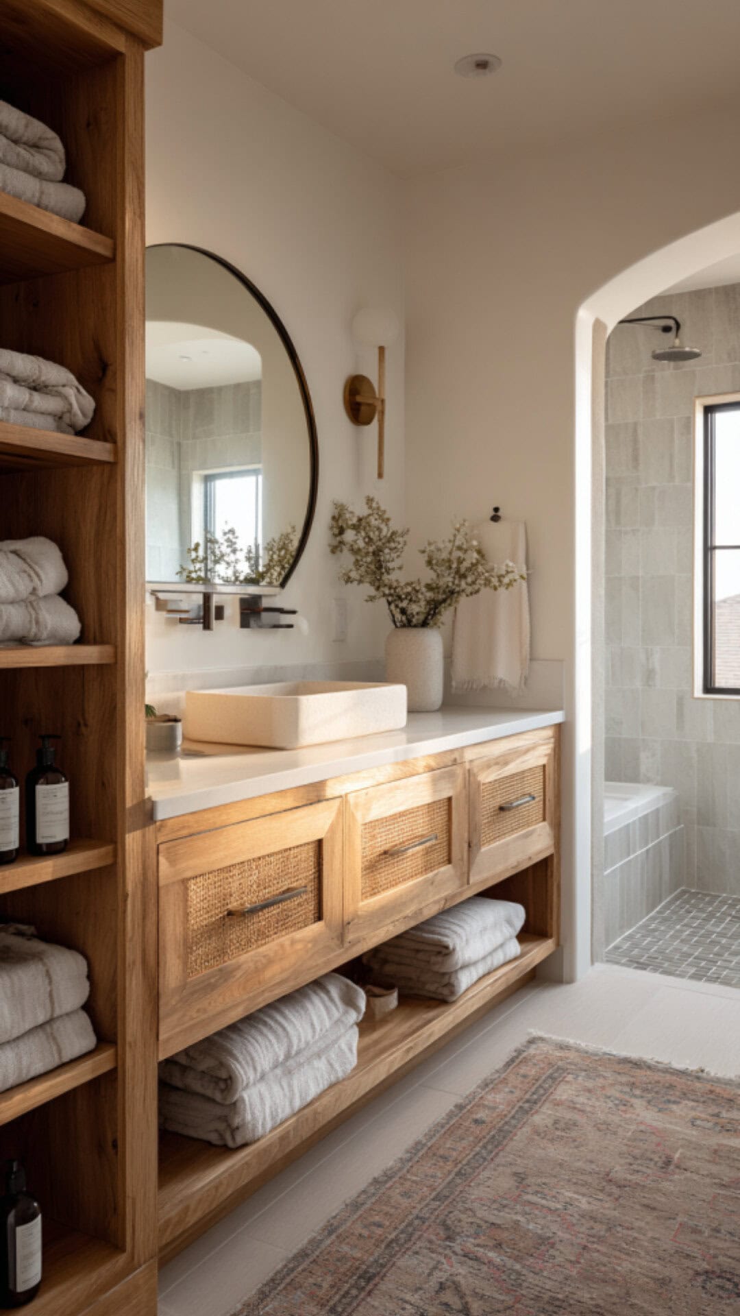 Aesthetic Bathroom Storage Design