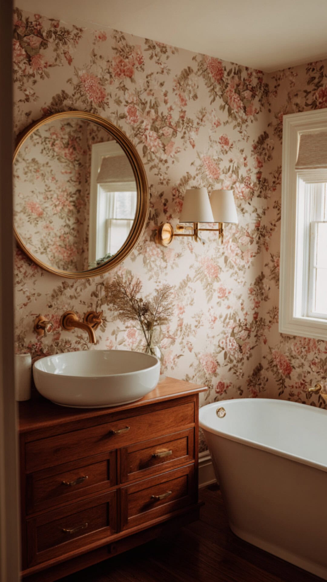 Vintage Cozy Bathroom With Retro Soul