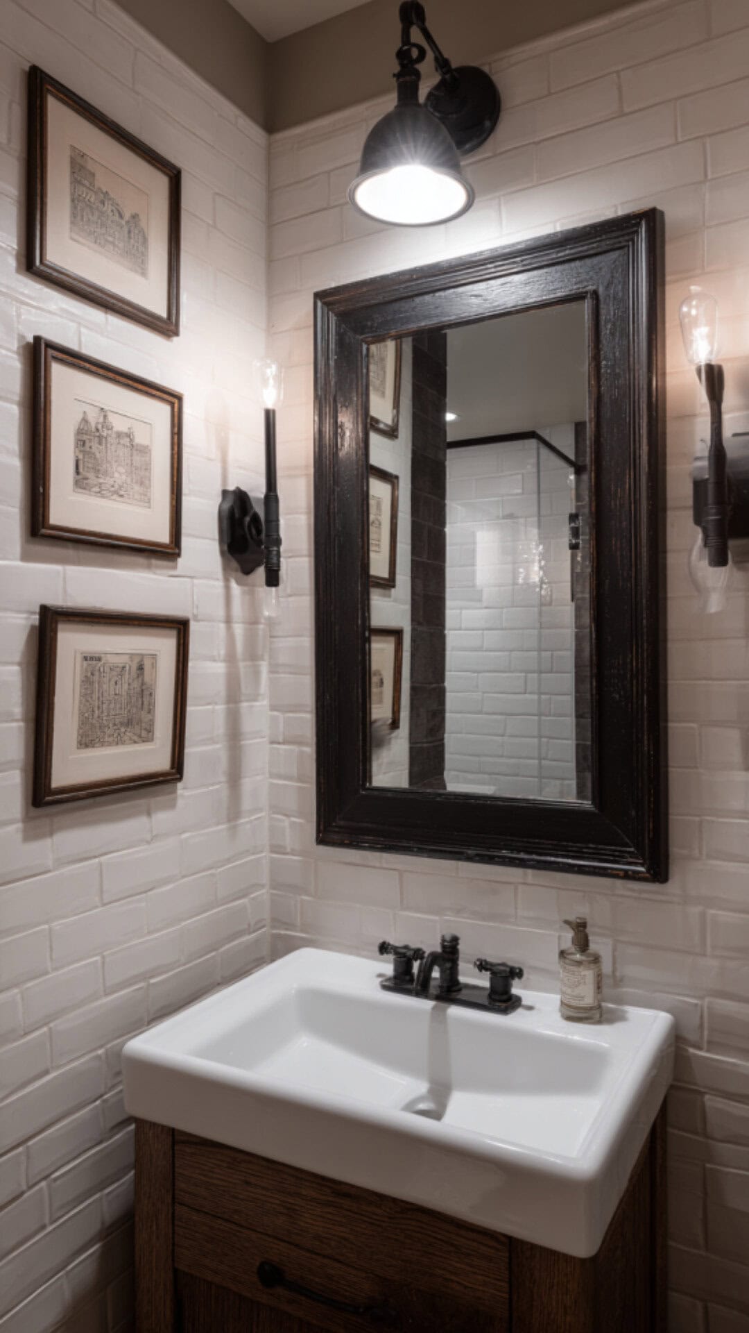 Framed Bathroom Mirror With Classic Touch