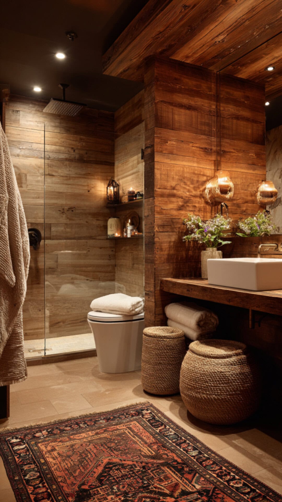 Earthy Cozy Bathroom