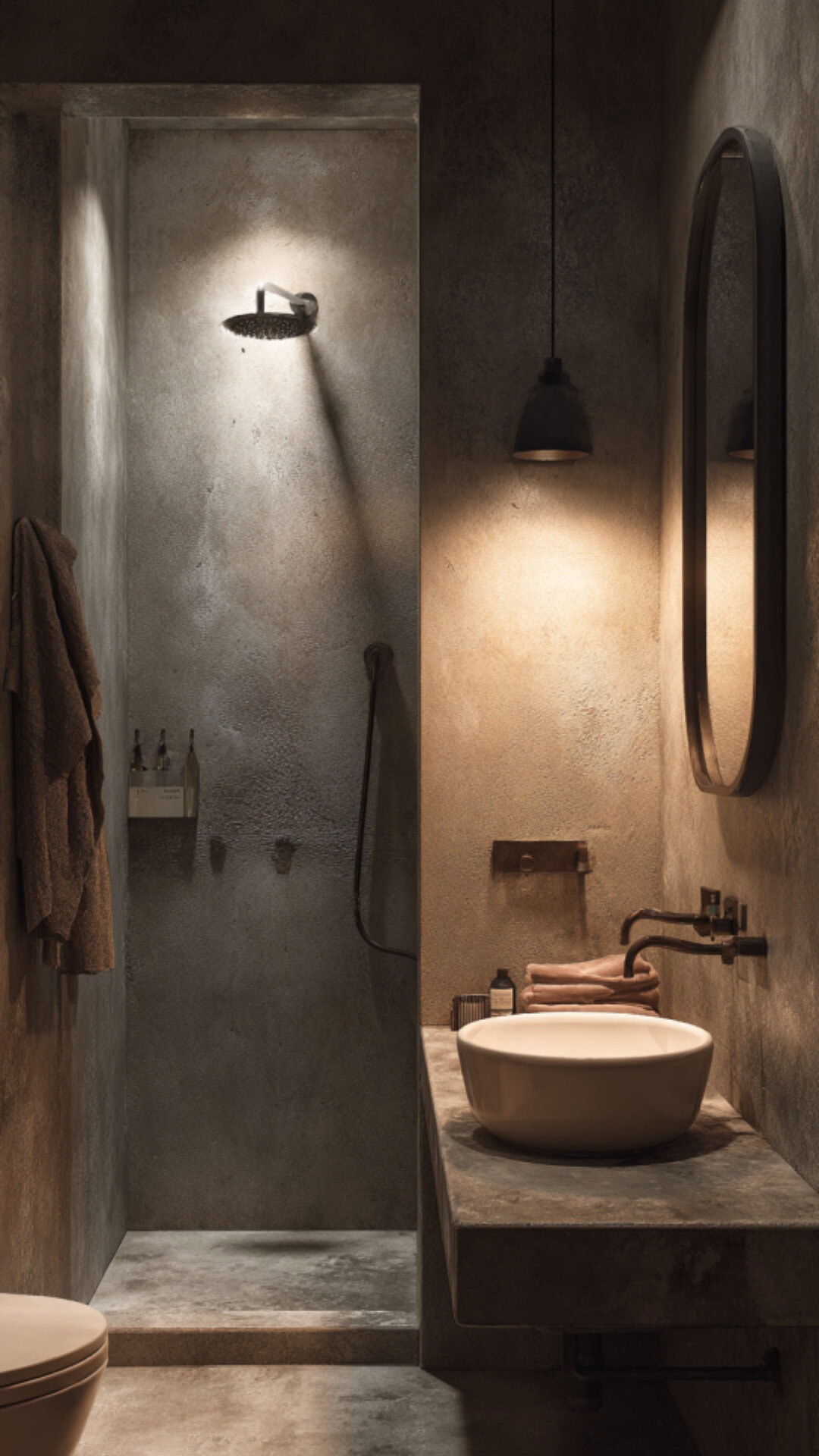 Creating a Moody Aesthetic in Bathrooms