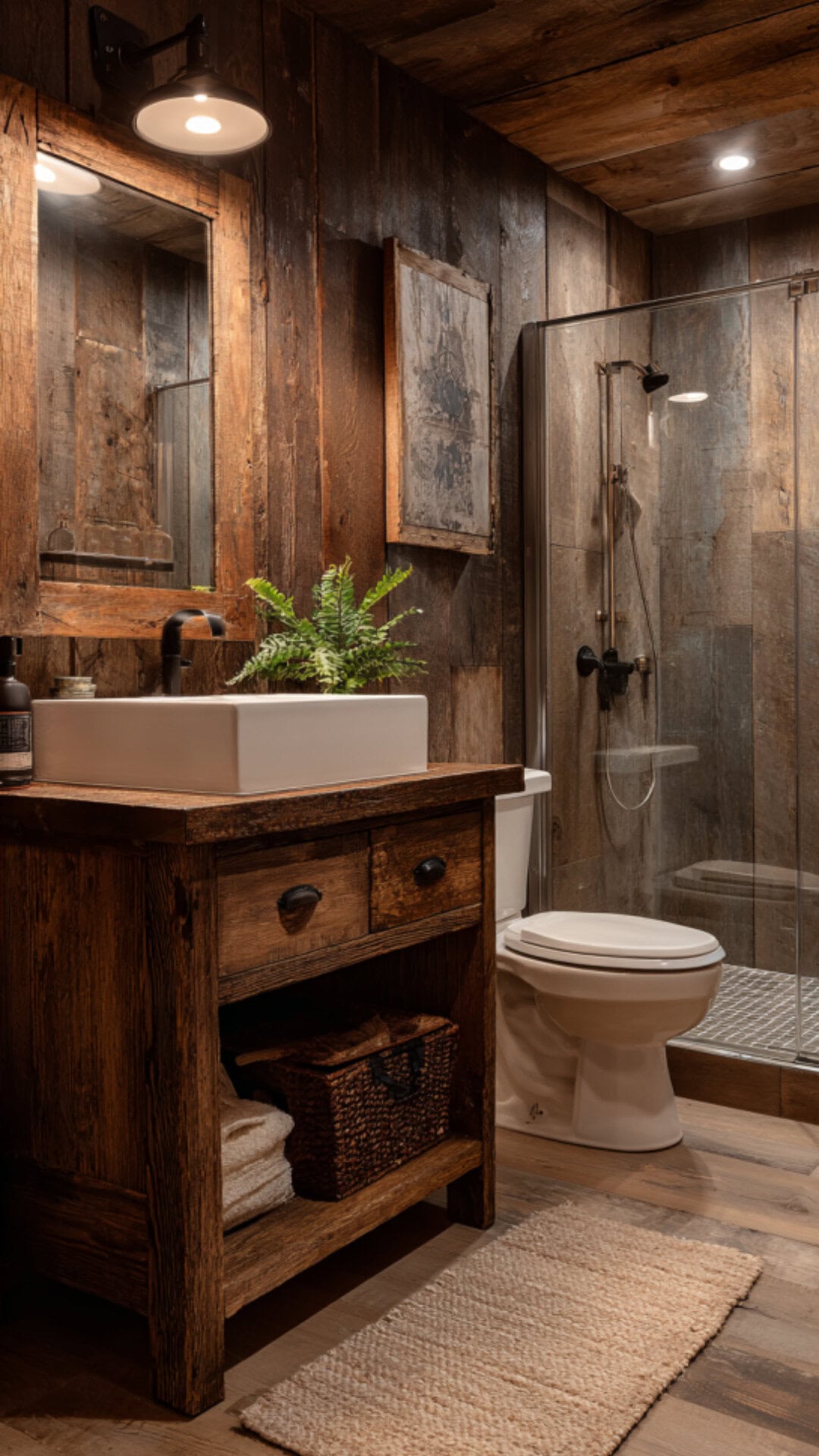 Rustic Farmhouse Bathroom