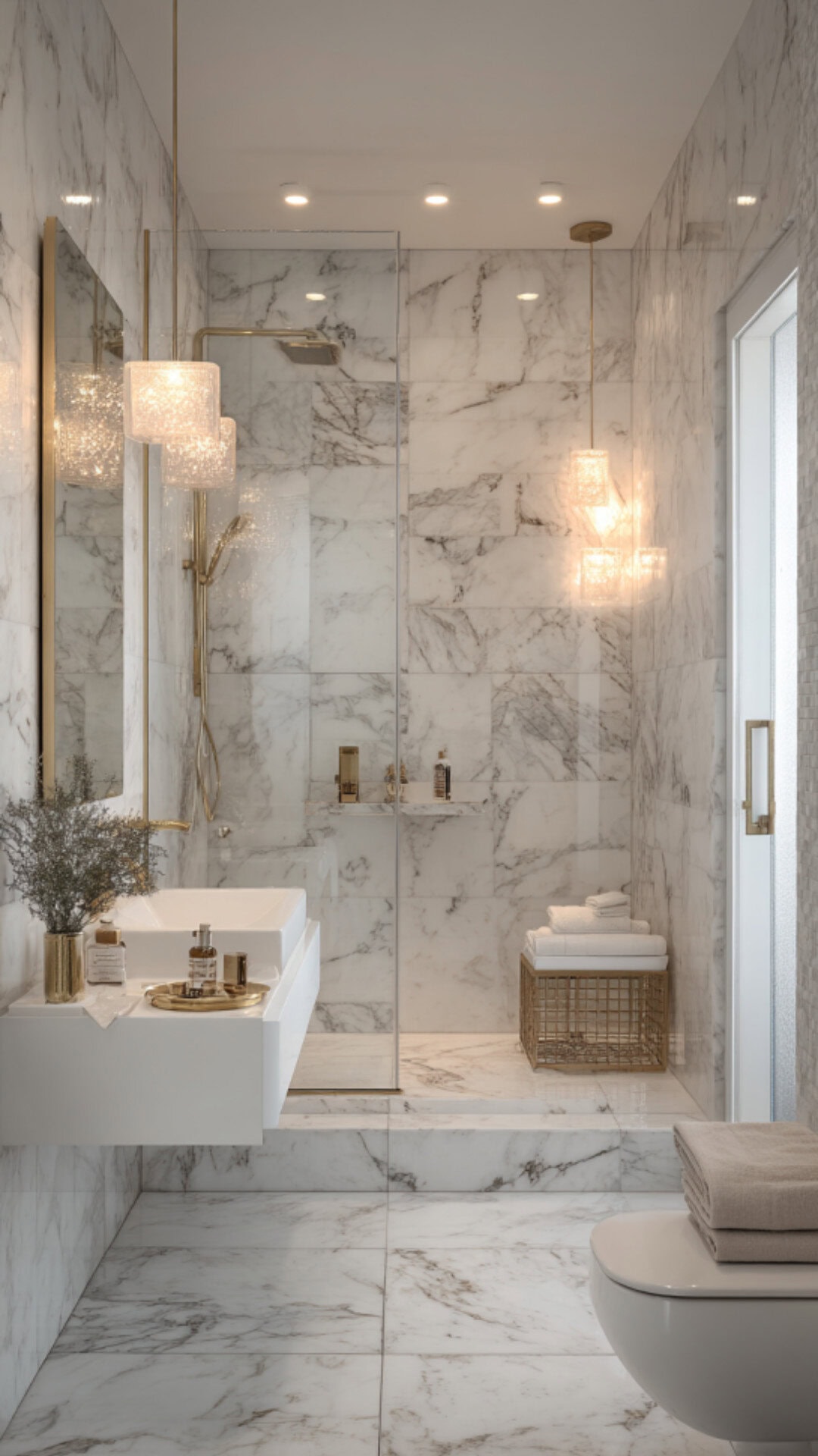 White Marble Bathroom