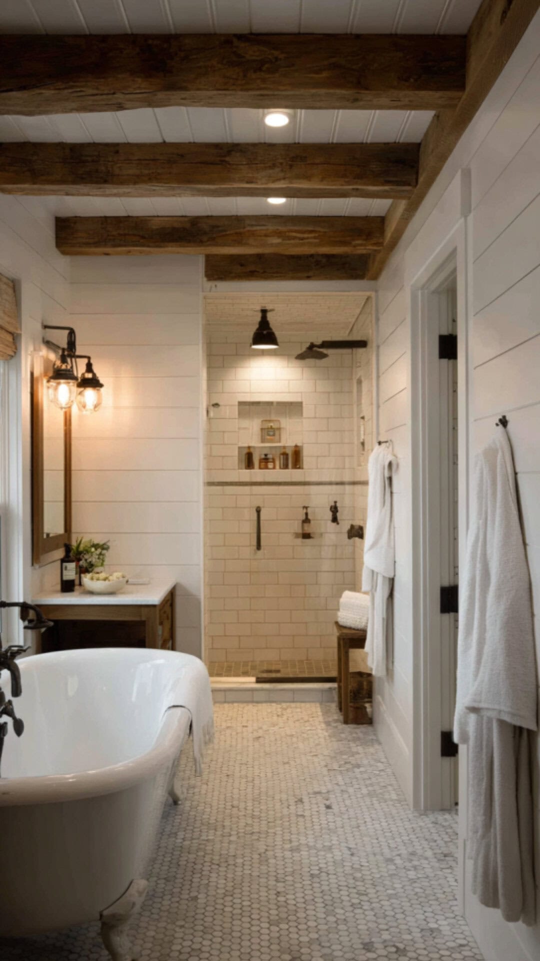 1. Japanese-Inspired Wet Room in a Bathroom