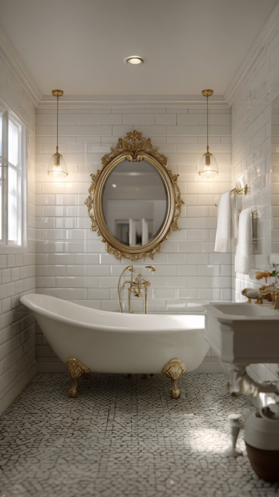 1. Modern Victorian Bathroom